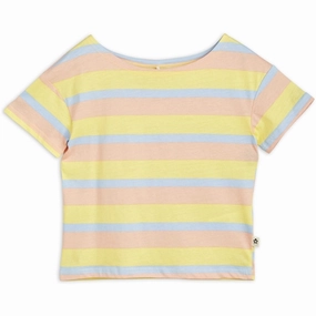 Soft and Light Fresh Vibes Mini Rodini Pastel Stripe T-Shirt Multi