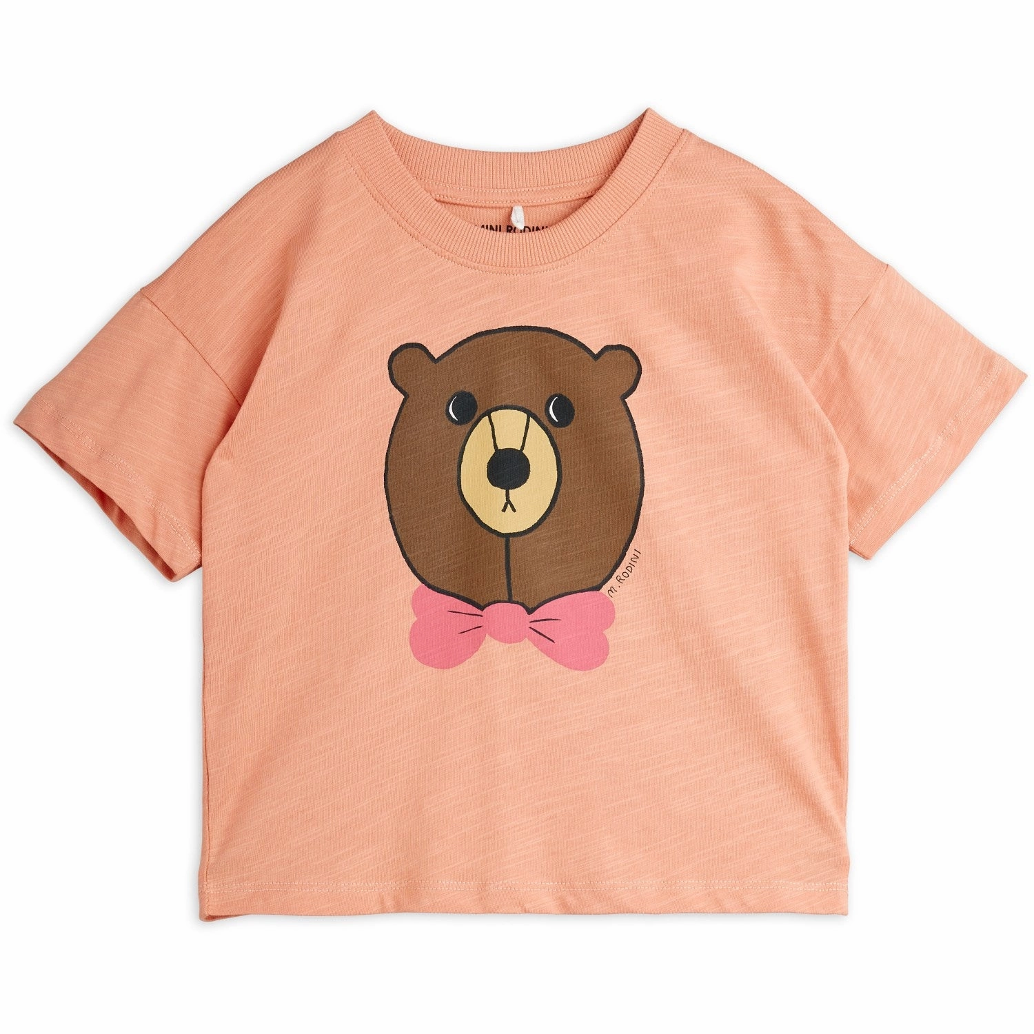 Comfortable Style Anti-pilling Mini Rodini Pink Bear Sp Ss Tee