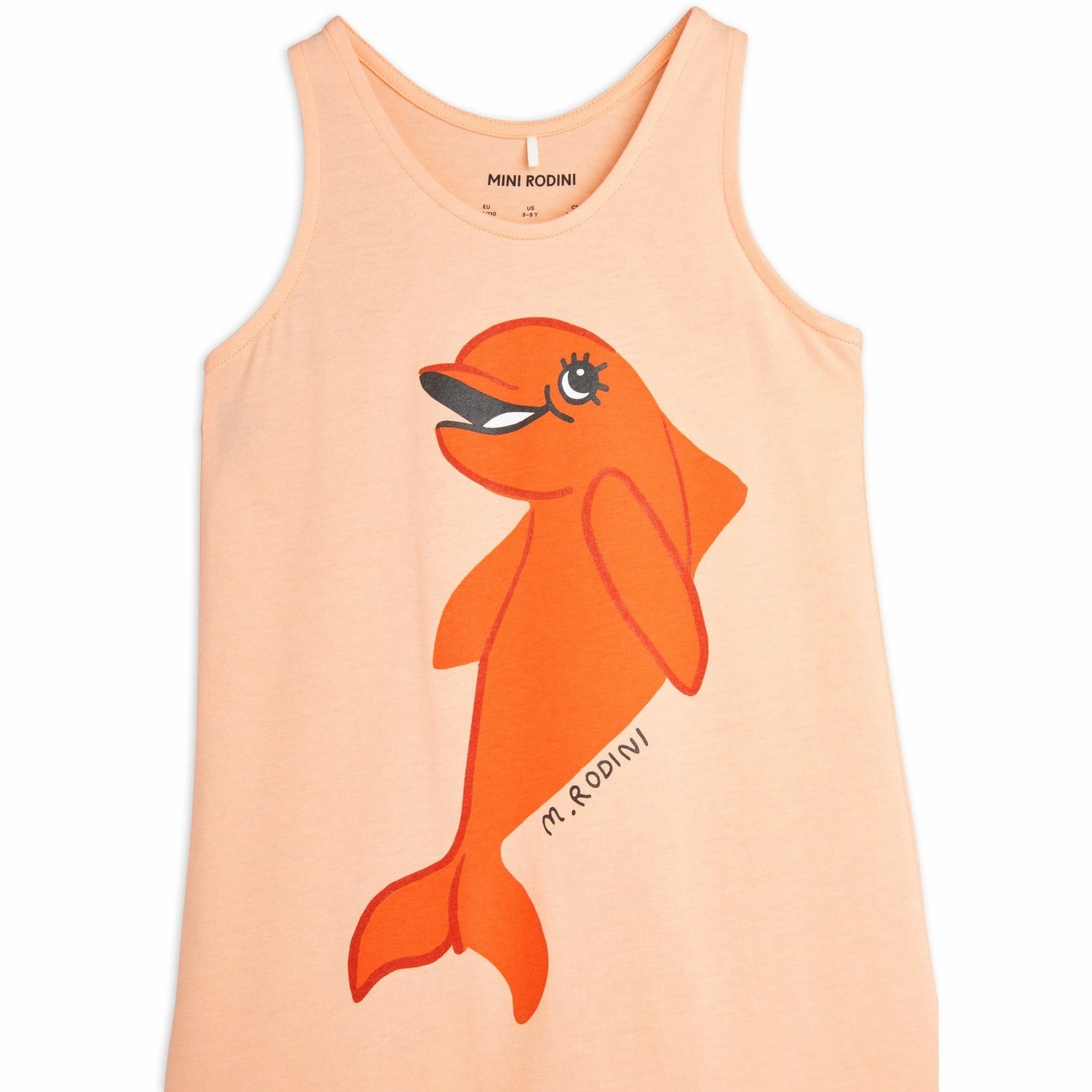 Smart and Polished Mini Rodini Pink Dolphin Tank Dress