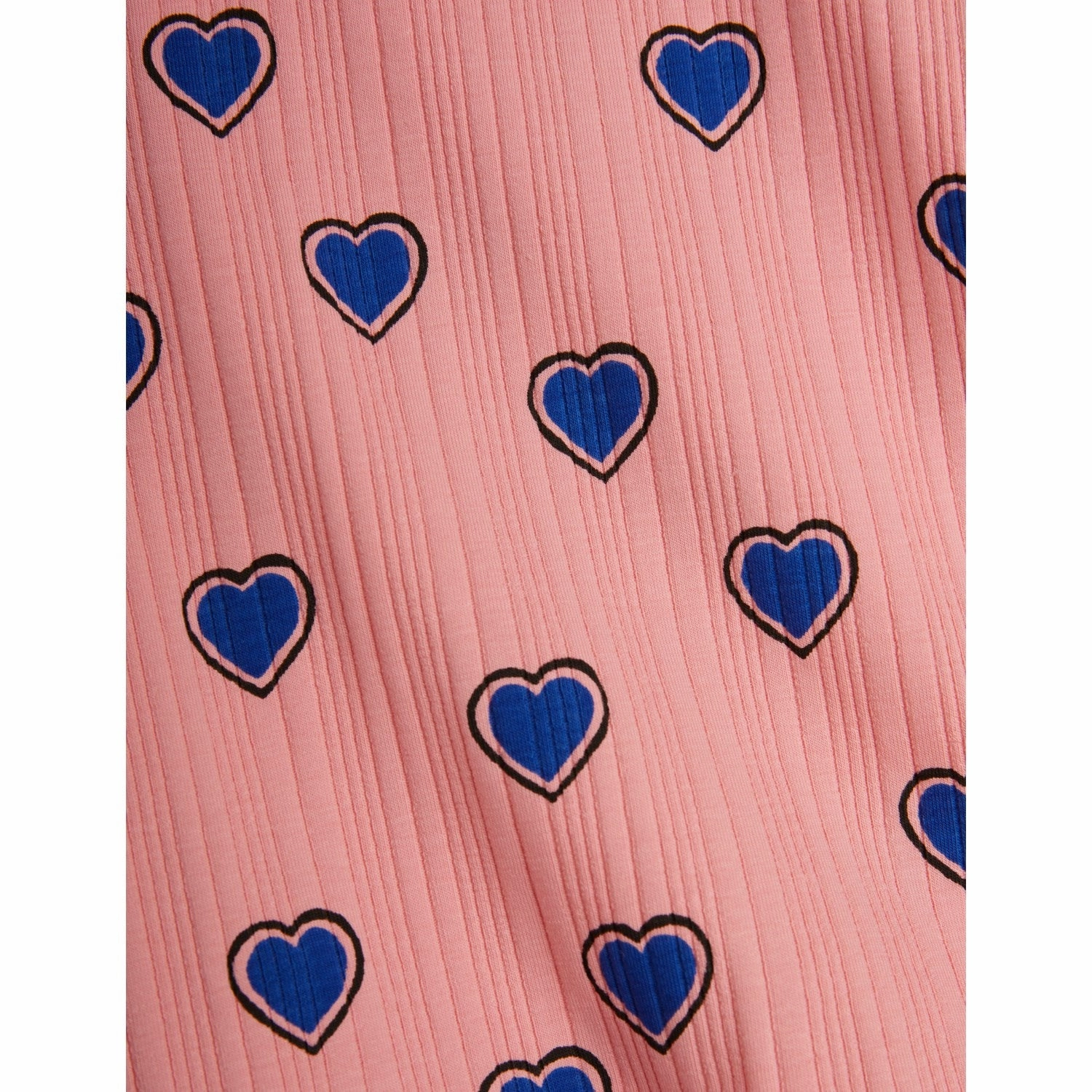 Modern Style Comfort and style Mini Rodini Pink Outlined Hearts AOP T-Shirt