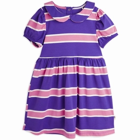 Mini Rodini Purple Stripe Dress Relaxed Layers