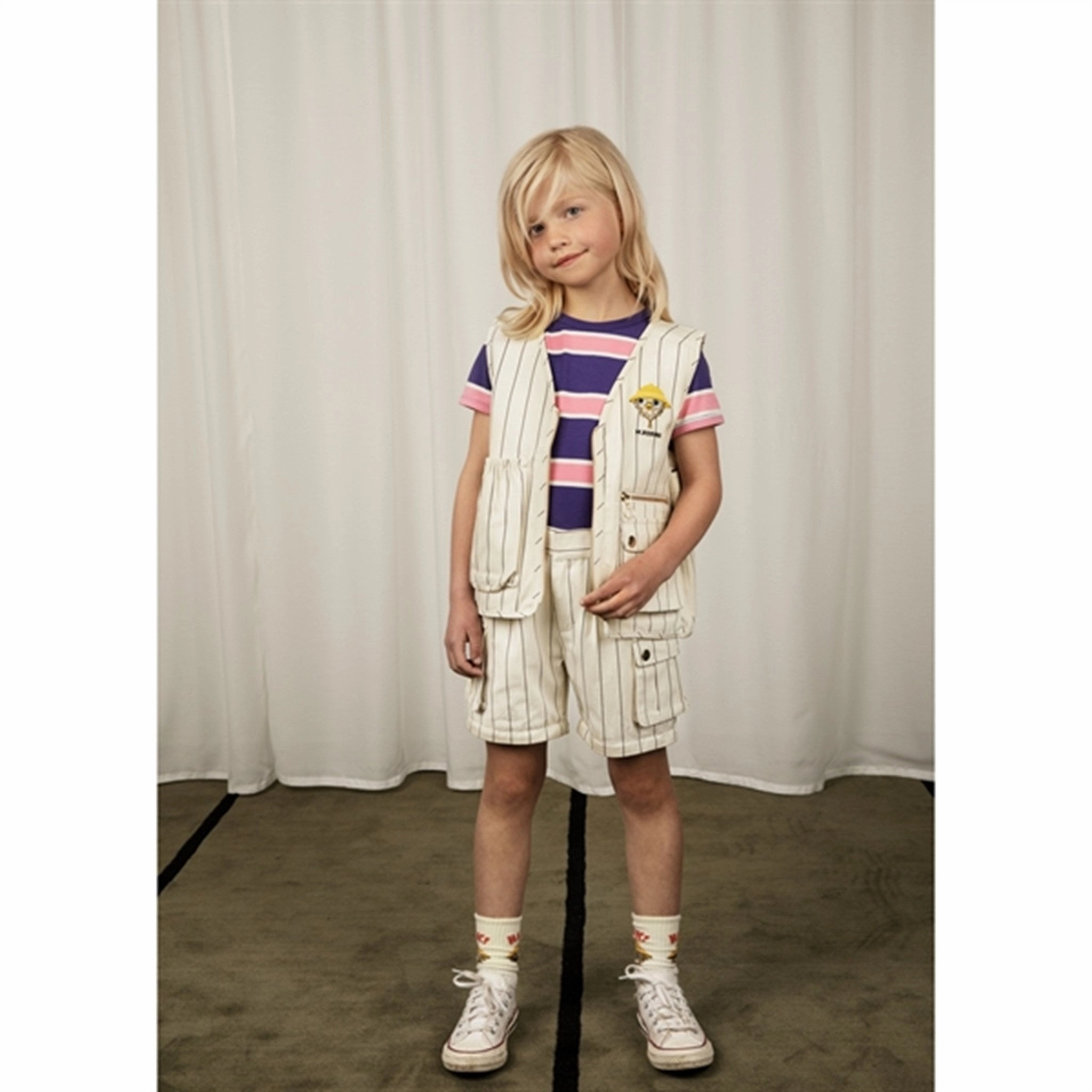 Mini Rodini Purple Stripe T-shirt Relaxed Vibes