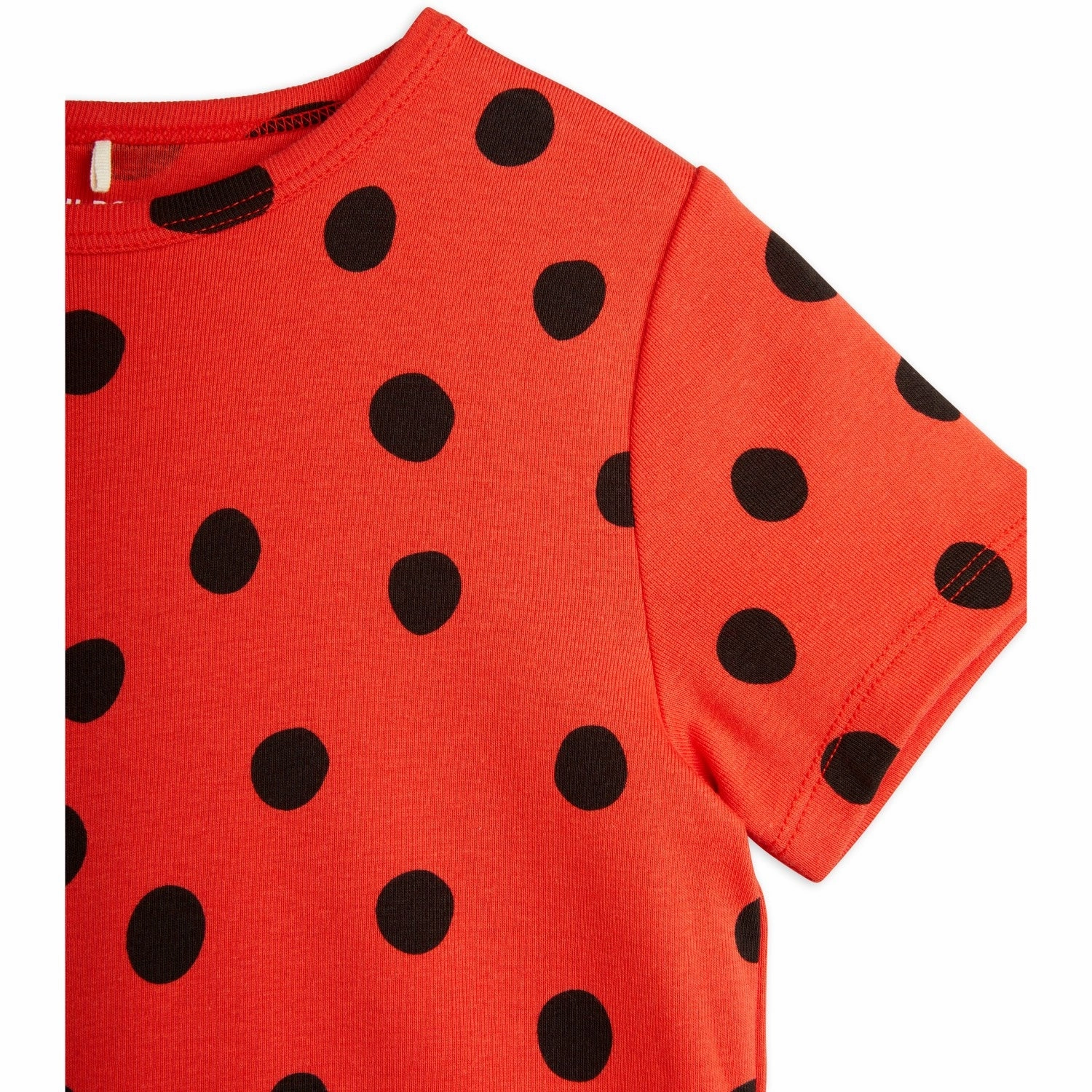 Mini Rodini Red Dots AOP T-Shirt Everyday Outfit Garment Dyed Finish