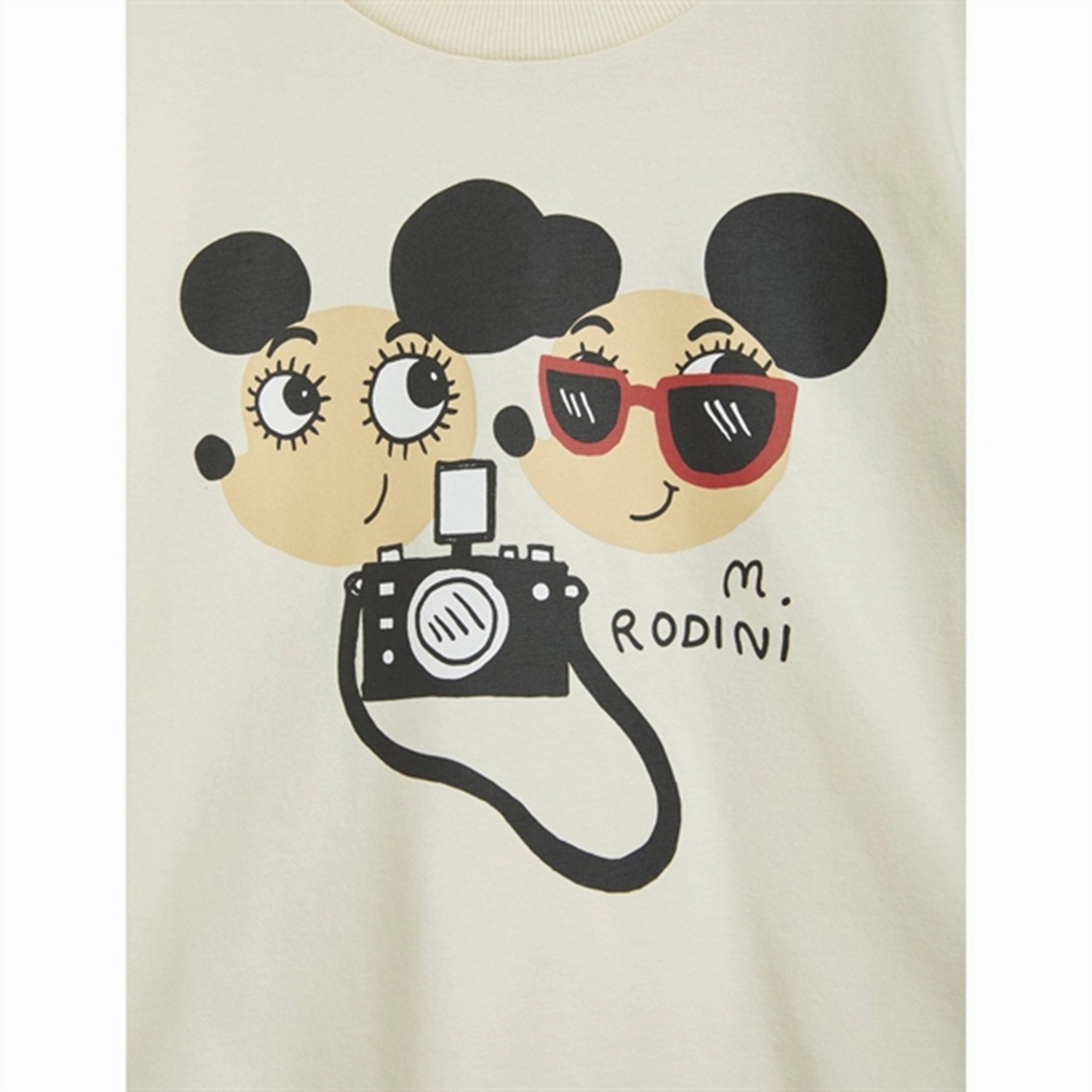 Mini Rodini Ritzratz Sp T-shirt Offwhite Anti Pilling Surface