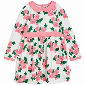Mini Rodini Roses Aop Dress Pink Soft and Light