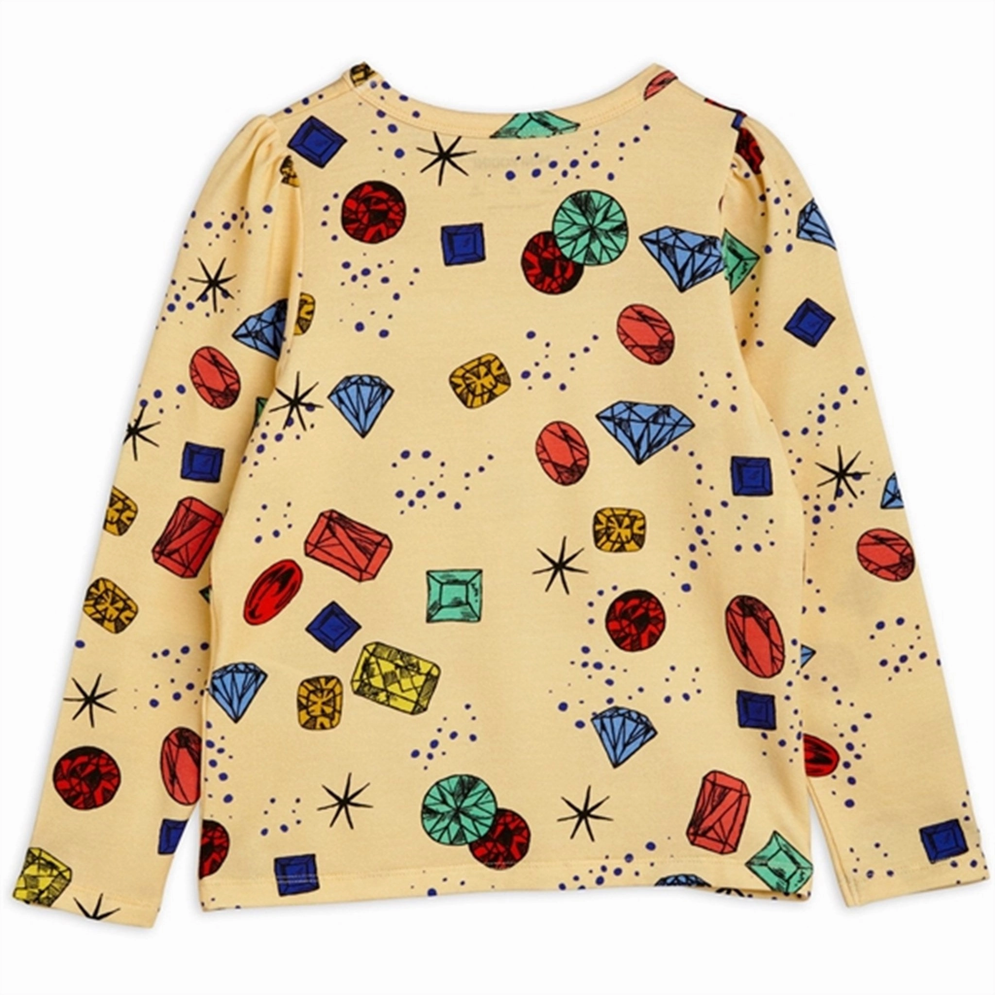 Boho chic Mini Rodini Yellow Jewels Aop Blouse