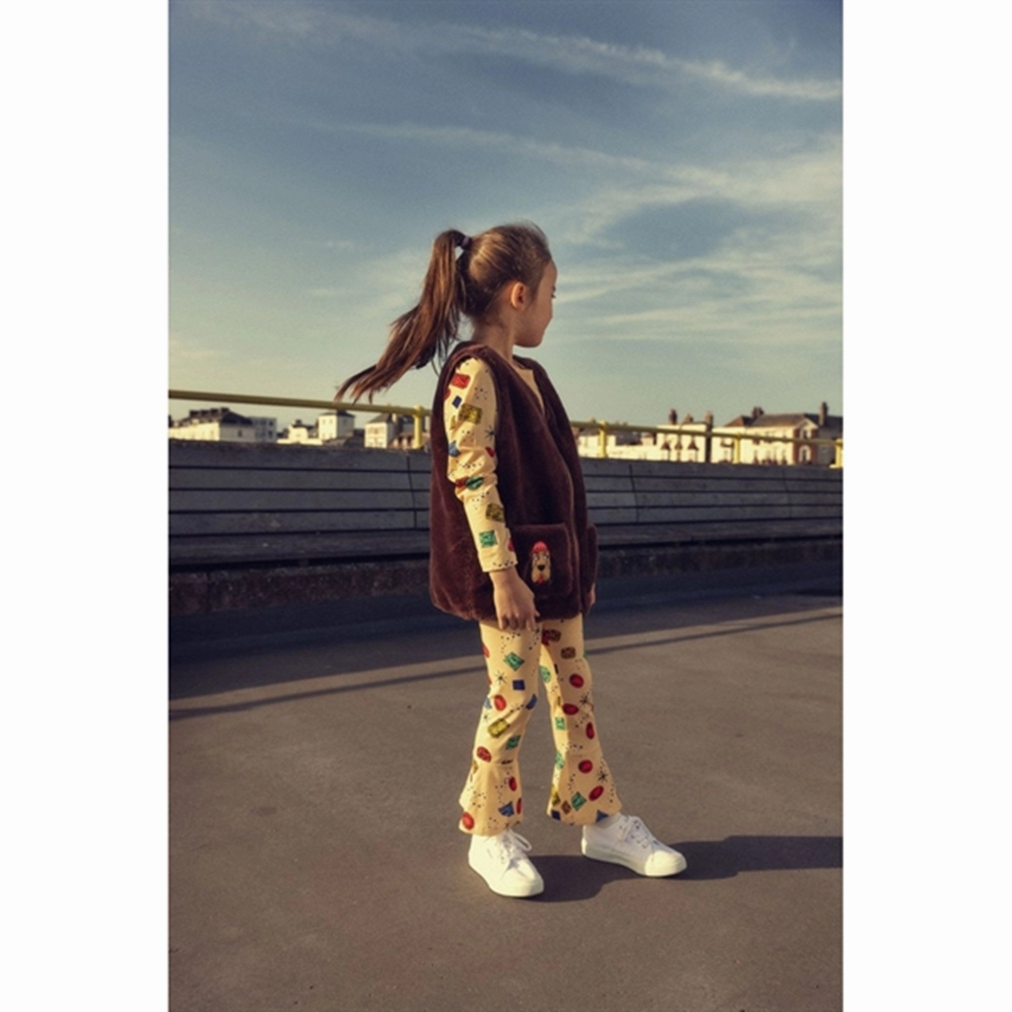 Mini Rodini Yellow Jewels Aop Blouse Geometric Shape