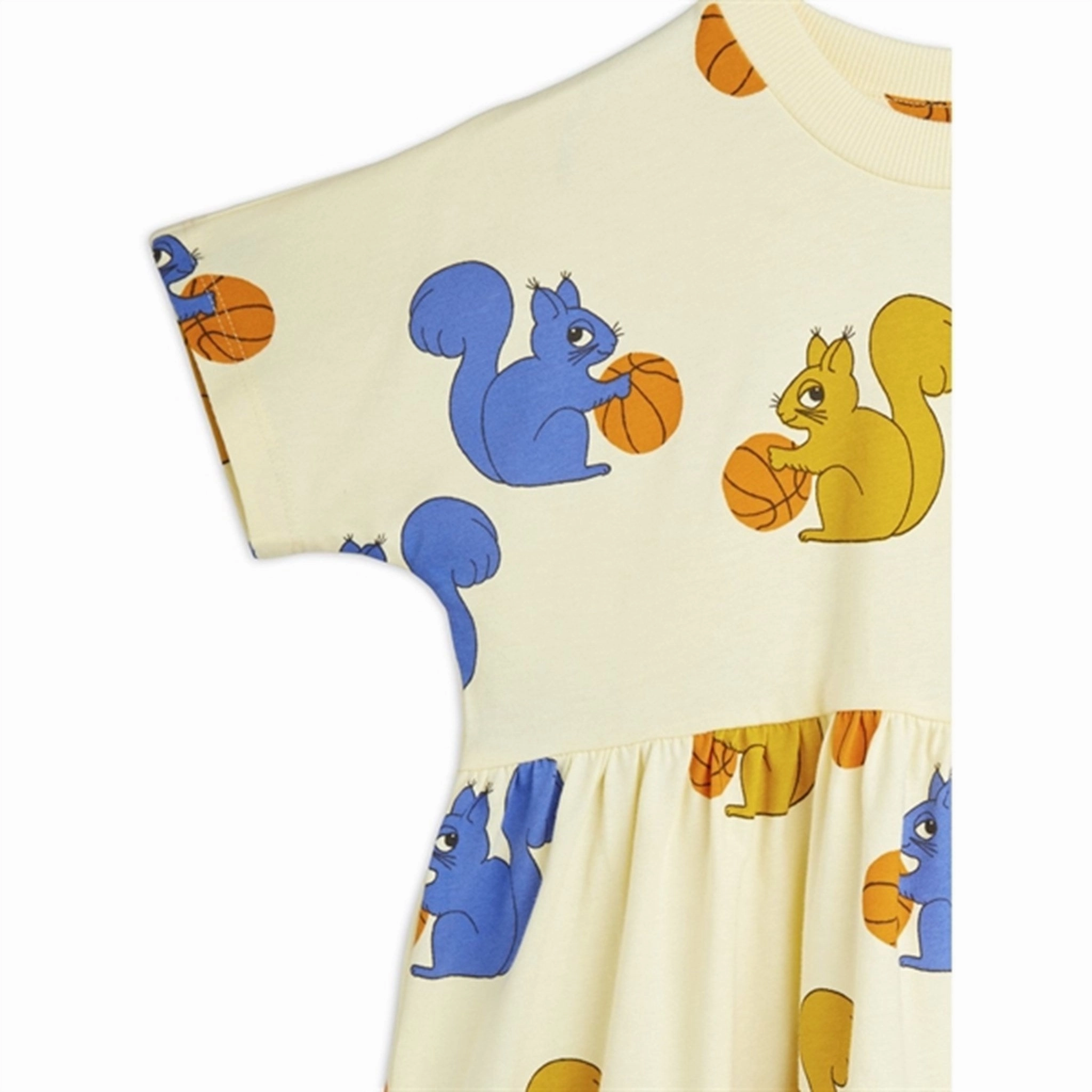 Travel Vibe Mini Rodini Yellow Squirrels Aop Dress
