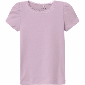 Double Stitched Seams Fashion-Ready Name It Winsome Orchid Kab T-Shirt Noos