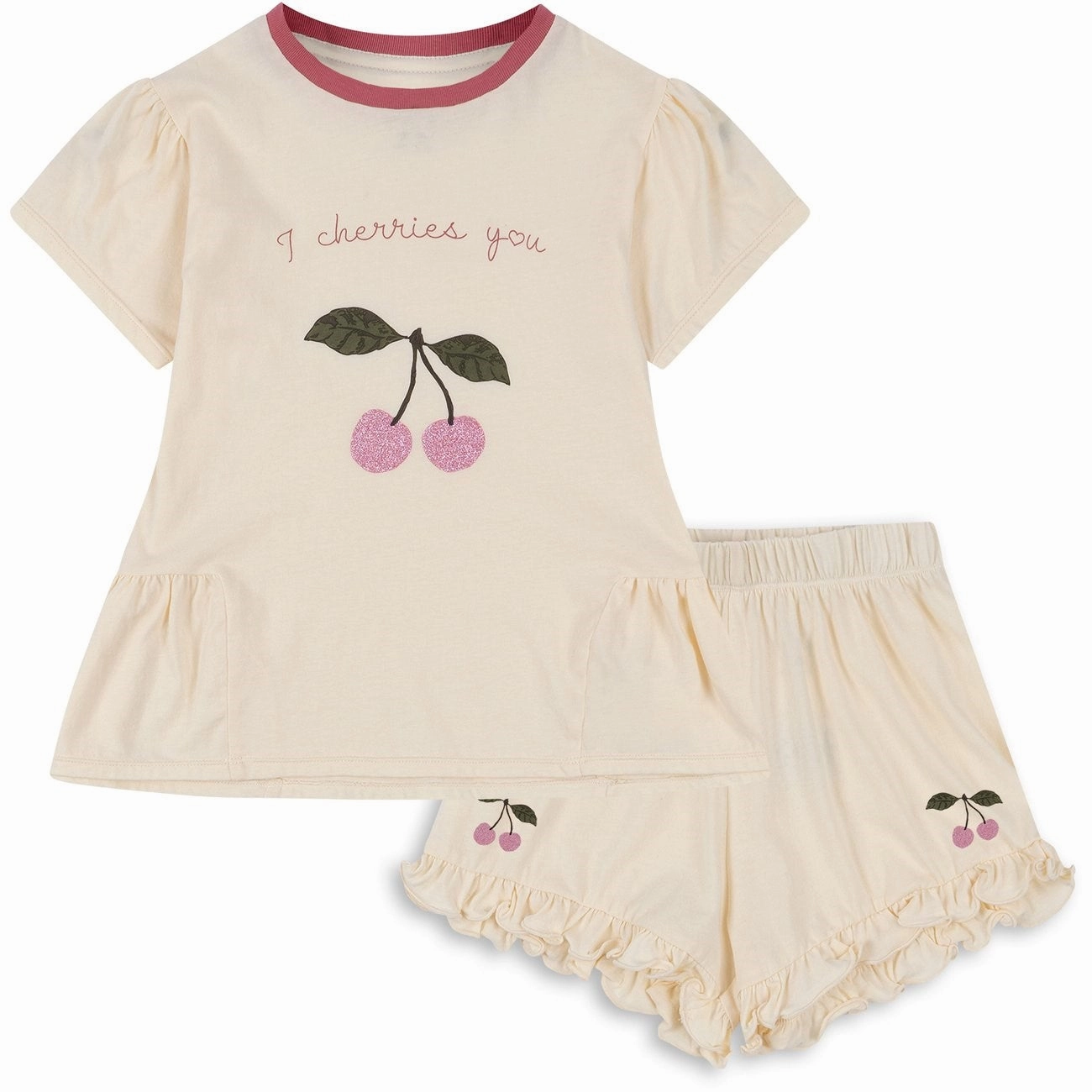 Fashionable Konges Sl?jd Buttercream Famo Frill Set