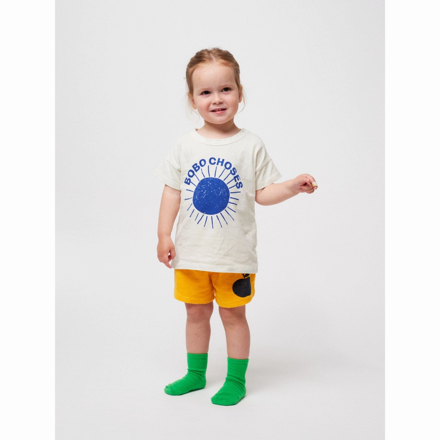 Bobo Choses Offwhite Sun Ecru T-Shirt Customizable NonRestrictive Cut