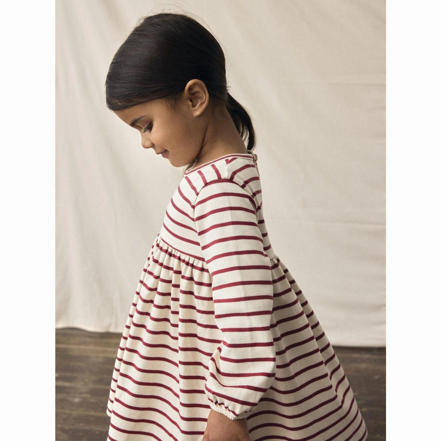 Lil'Atelier Turtledove Red Dahlia Nmflimia Ls Loose Dress Lil Travel Fashion Linen Chic