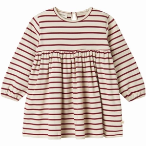 Lil'Atelier Turtledove Red Dahlia Nmflimia Ls Loose Dress Lil Casual event dress Floral-Pattern