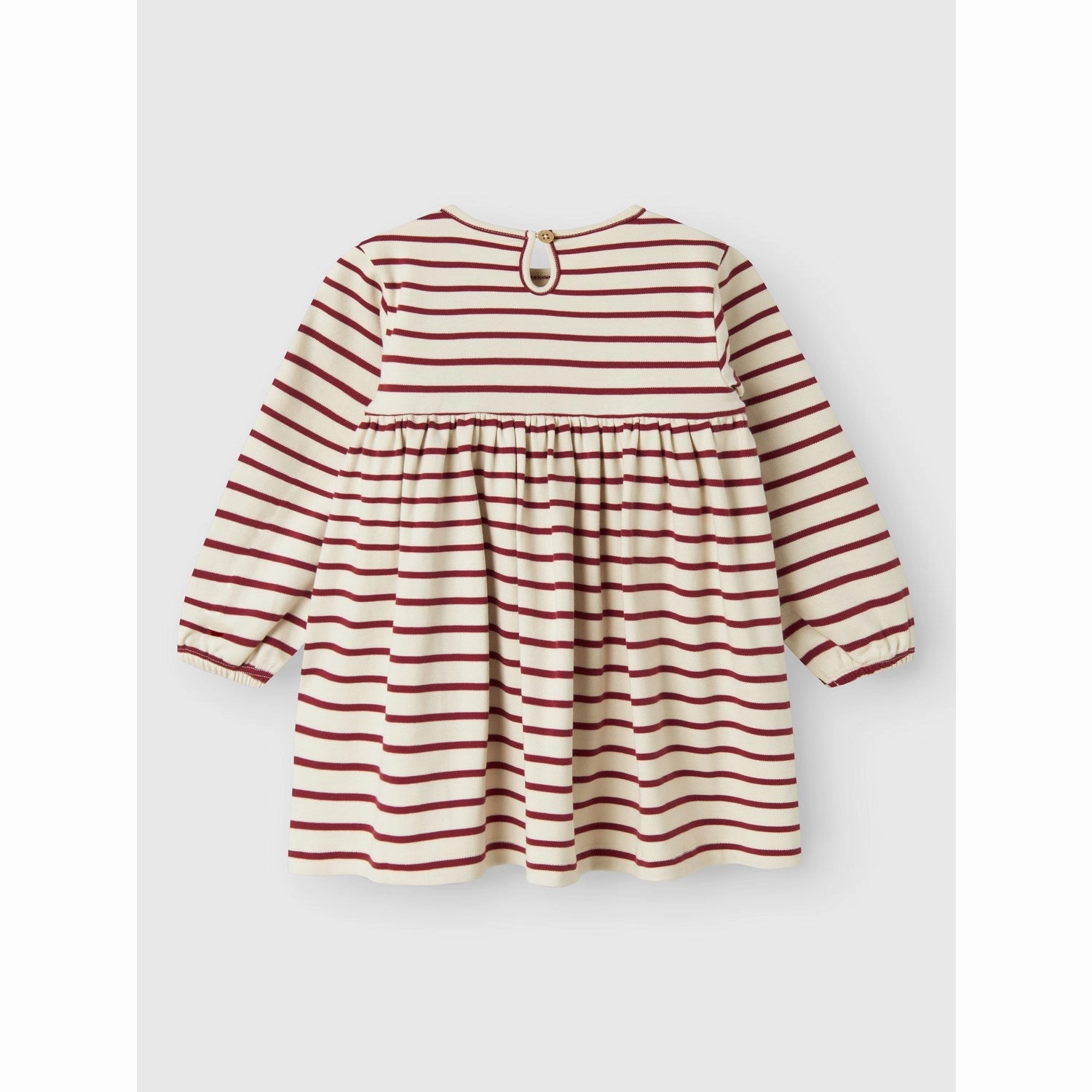 Fresh Energy Lil'Atelier Turtledove Red Dahlia Nmflimia Ls Loose Dress Lil