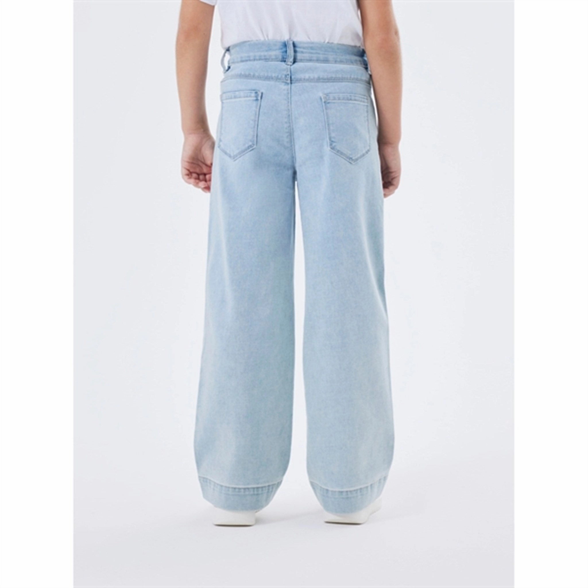 Eco Friendly Fashion Lover Morning Stroll Name it Light Blue Denim Rose Wide Jeans Noos
