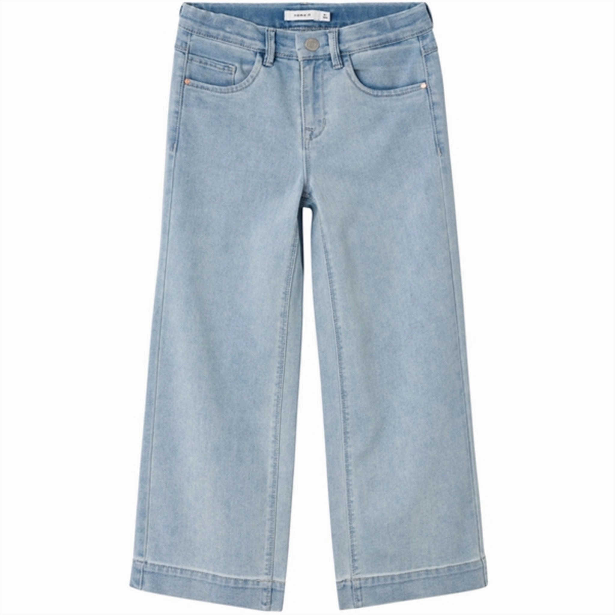 Name it Light Blue Denim Rose Wide Jeans Noos Clean Silhouette No Gap Waist