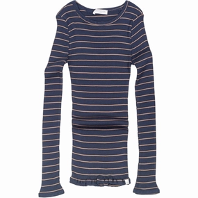 Travel Friendly Minimalisma Bergen Blouse Bronze Stripes