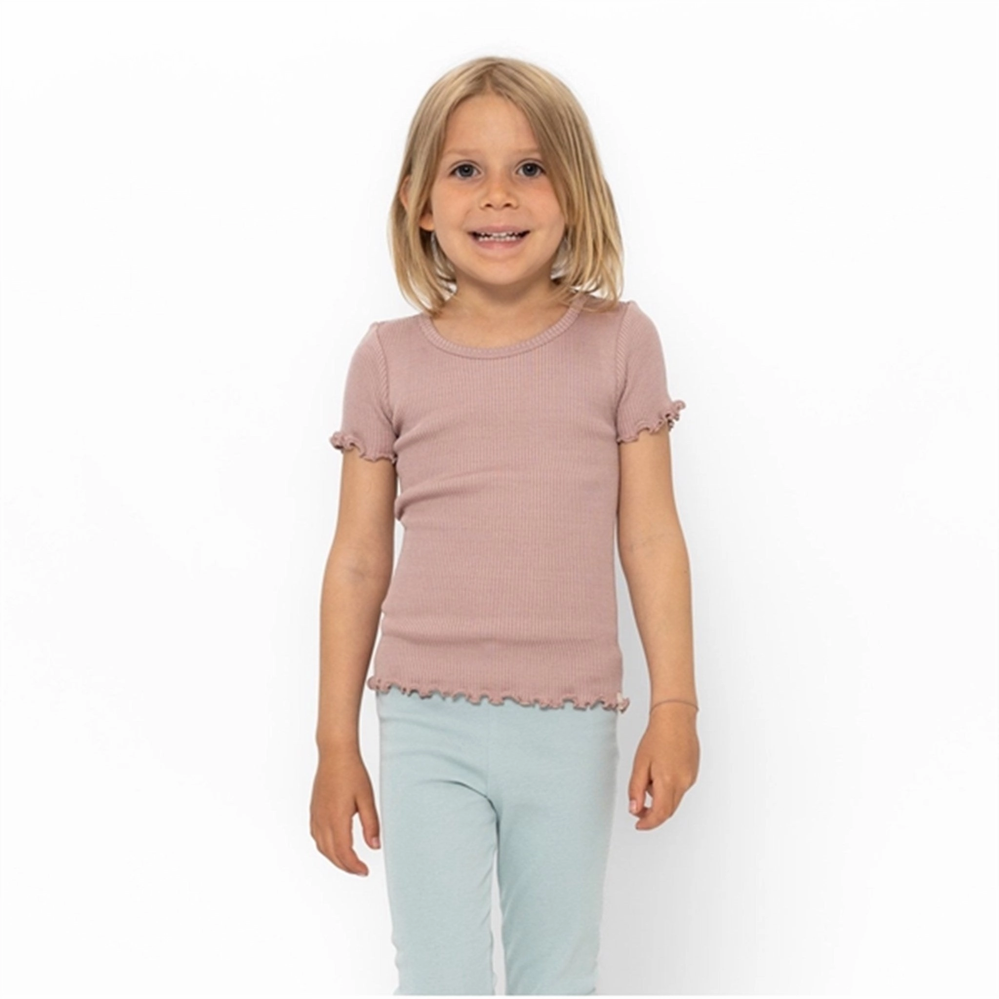 Urban Wear Minimalisma Blomst Blouse Dusty Rose