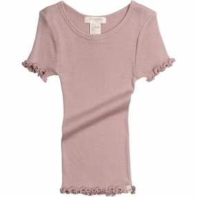 Minimalisma Blomst Blouse Dusty Rose Adjustable Cuffs Minimalist fashion