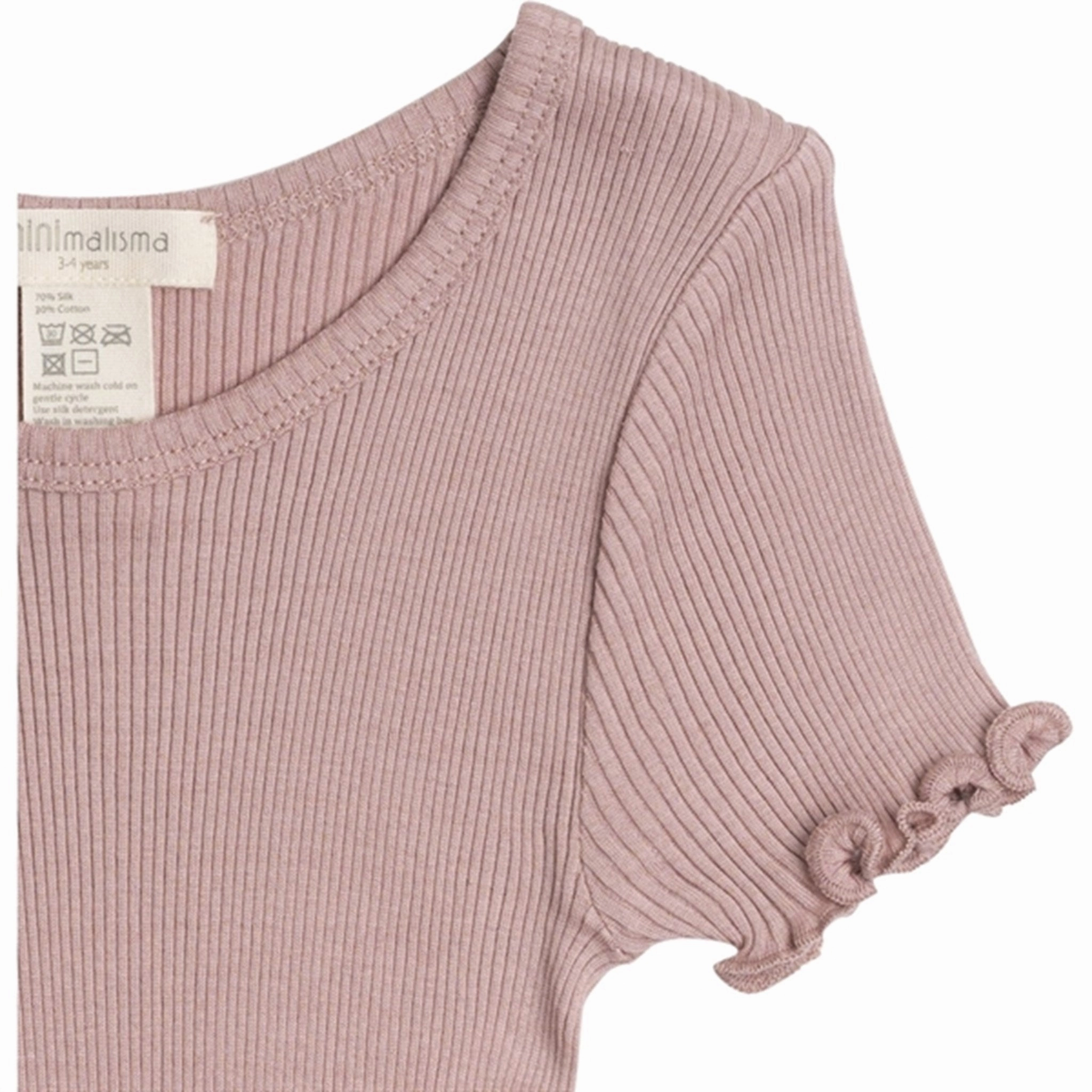 Minimalisma Blomst Blouse Dusty Rose Military Inspired