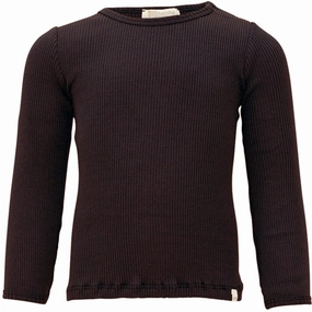 Minimalisma Bogense Blouse Dark Brown Cacao Breathable Cotton