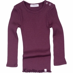 Roomy Cut Sophisticated Style Minimalisma Bogense Blouse Ruby Red