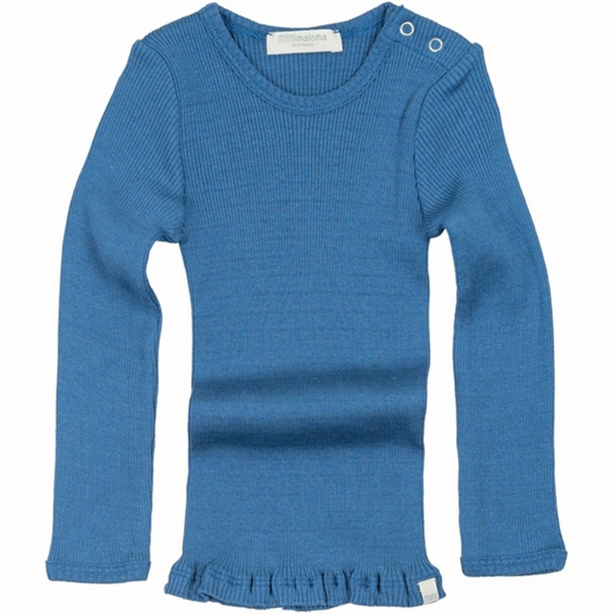 Non-irritating Moisture Management Tech Minimalisma Bogense Blouse True Blue