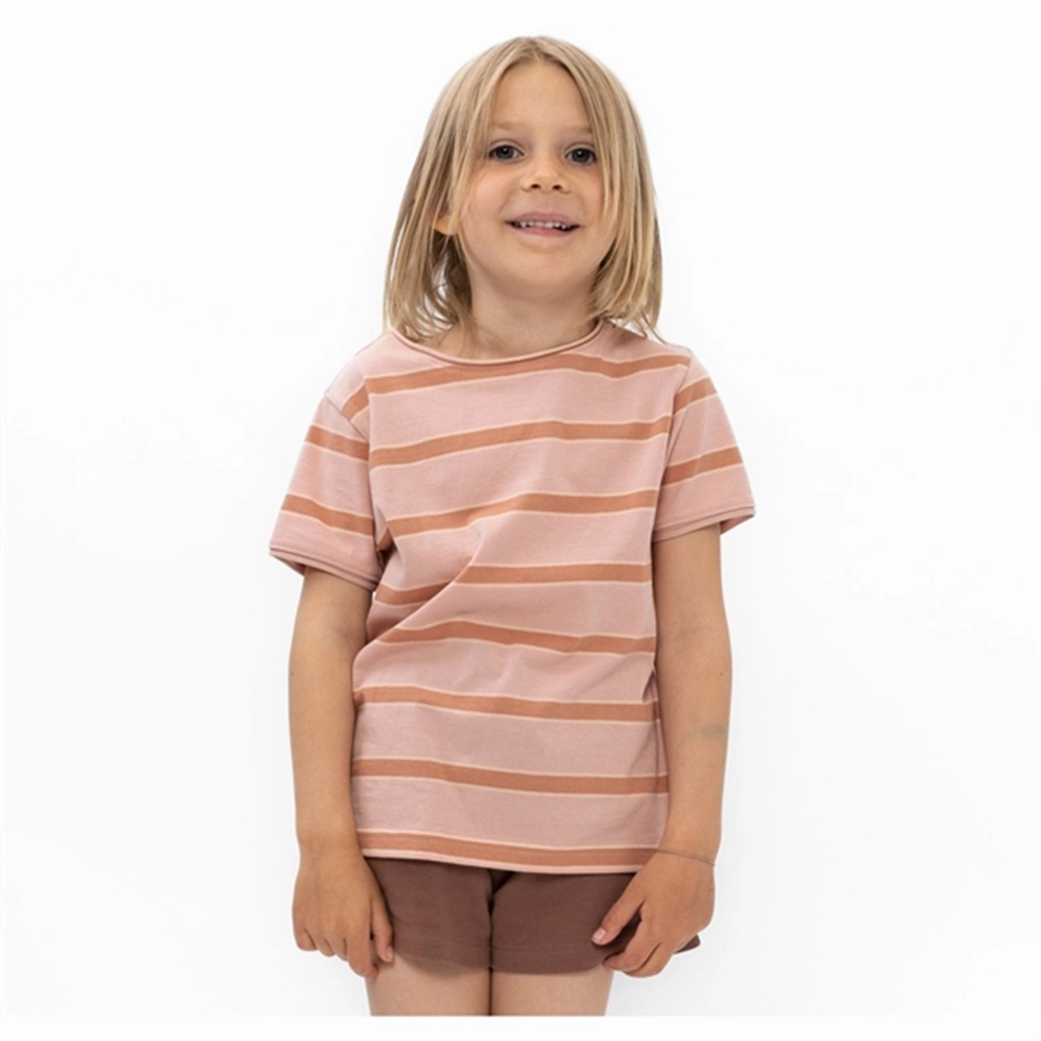 Minimalisma Lin T-shirt Sorbet Stripes Simple and Relaxed Everyday Wear