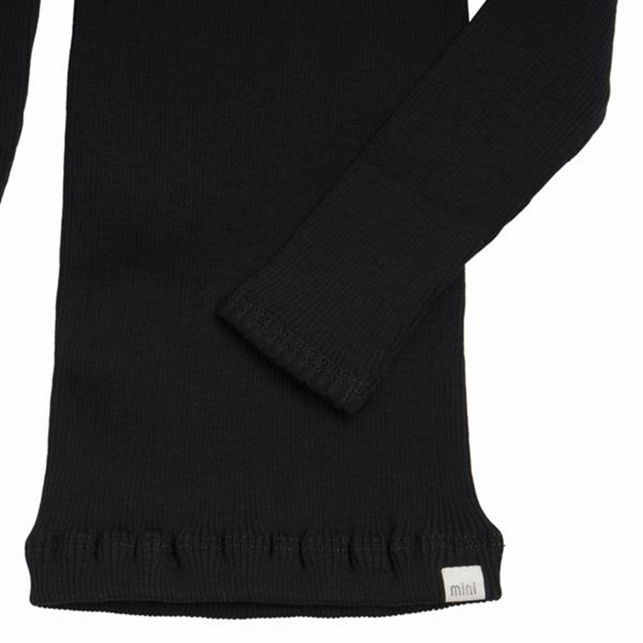 Comfort Wear Brushed Inner Lining Minimalisma Wool Aspen Blouse Black