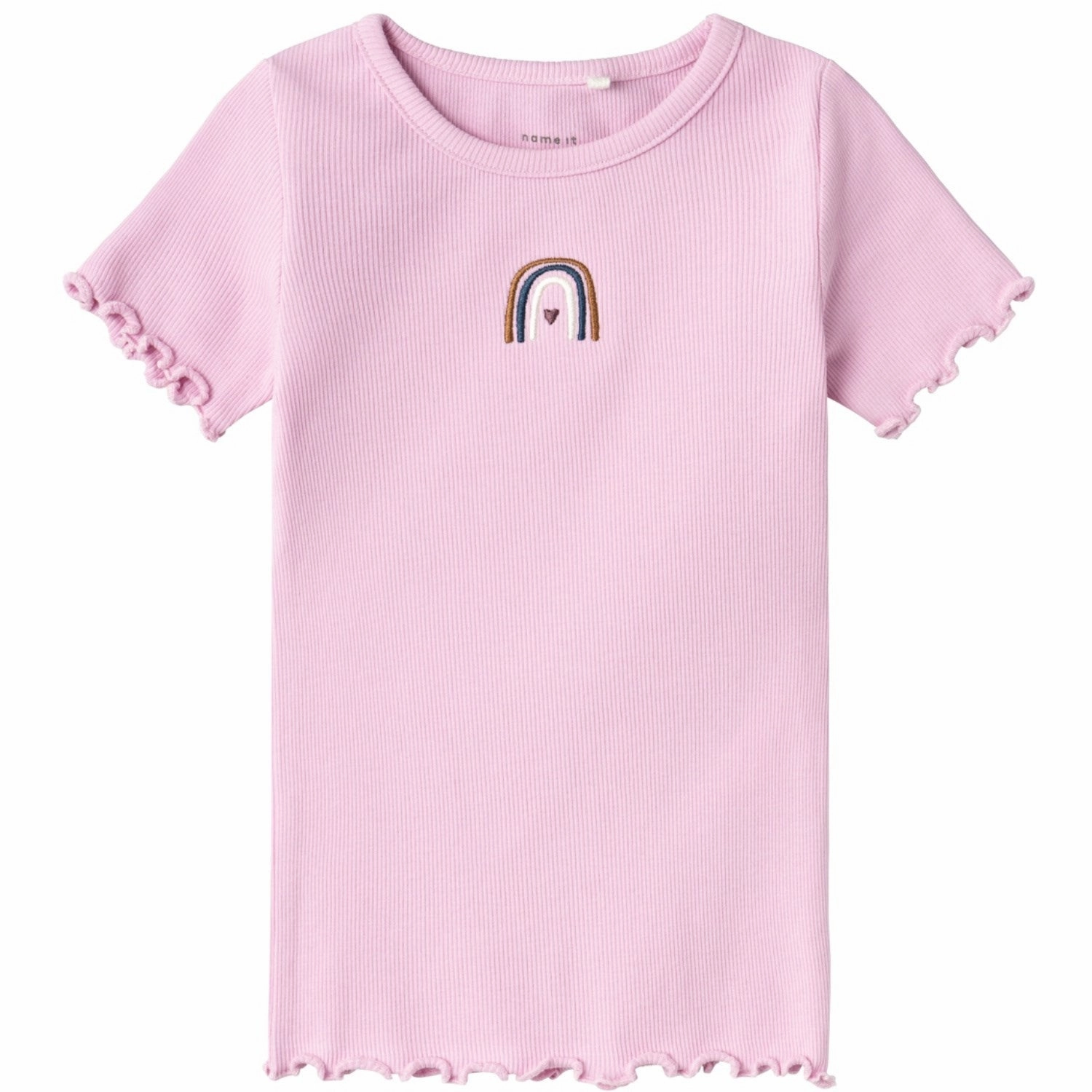Non Restrictive Fit Name It Pastel Lavender Katte T-Shirt