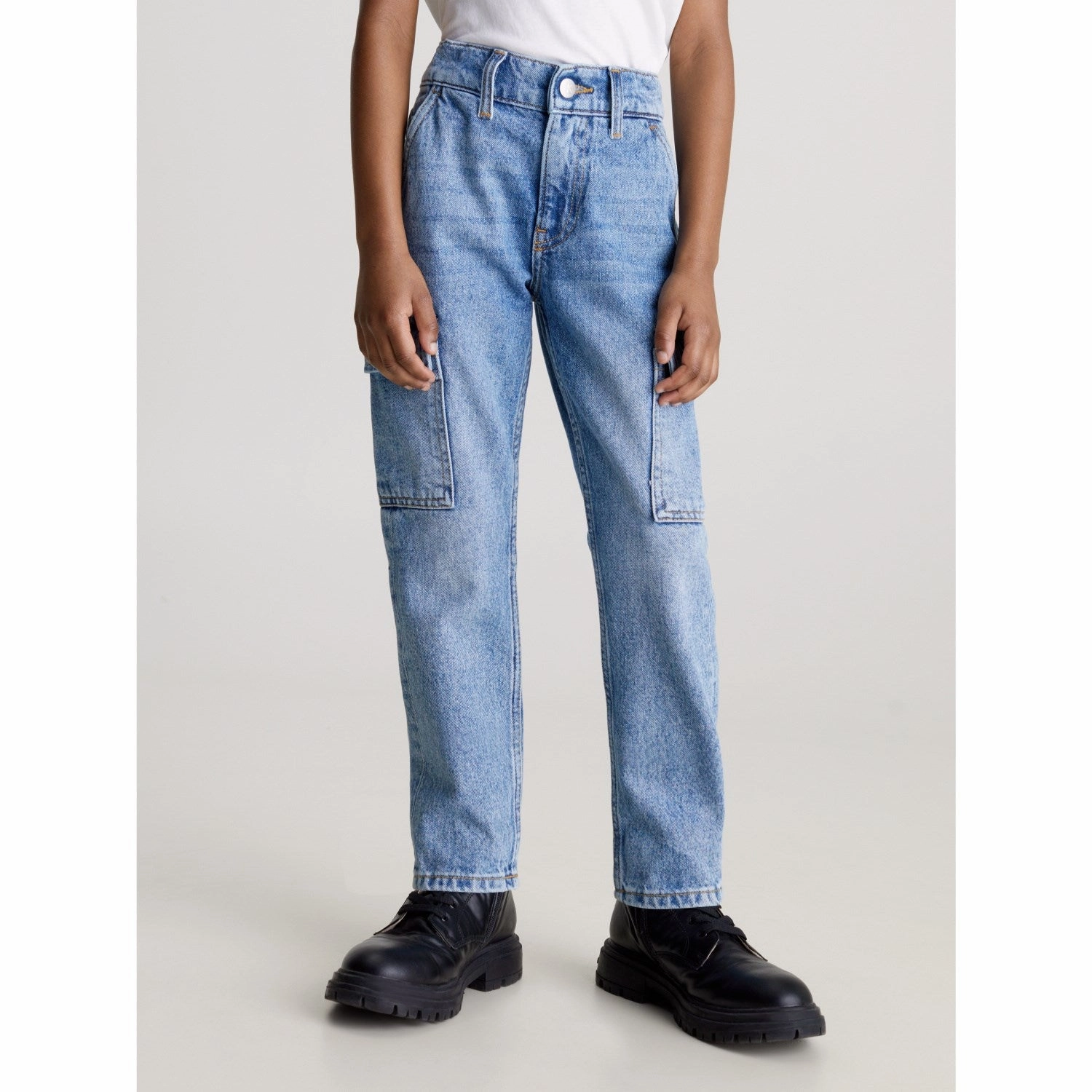 Calvin Klein Dad Denim Jeans Iconic Mid Blue Favorite Basic Sustainable Manufacturing