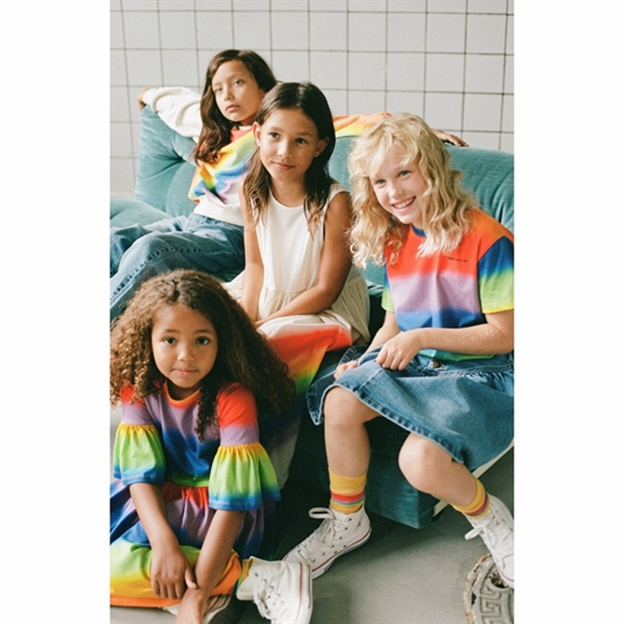 Molo Rainbow Spray Roxo T-Shirt Breathable Look Sophisticated Casual