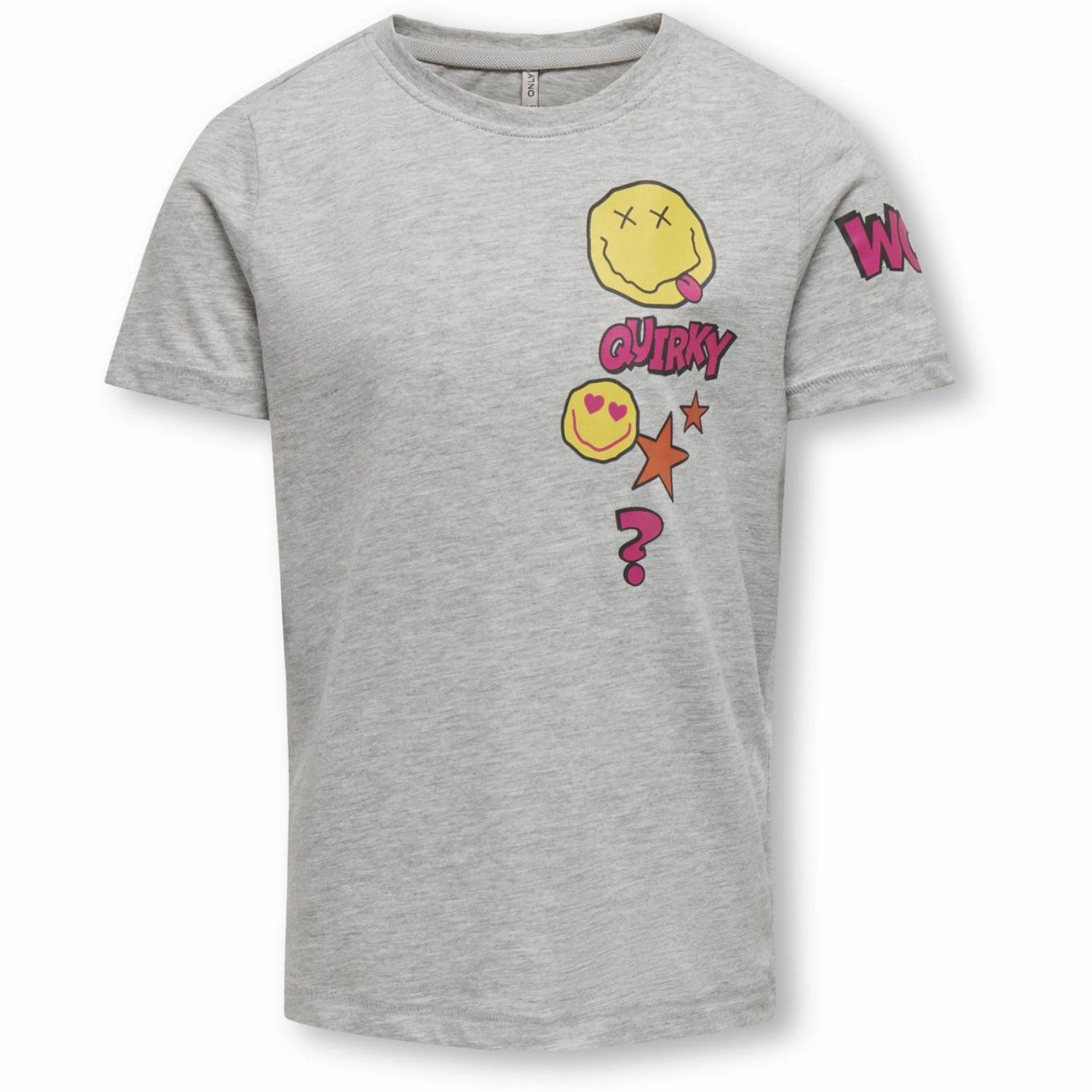 EcoFriendlyMaterial kids ONLY Light Grey Melange Lana Life O-Neck Tee Ss