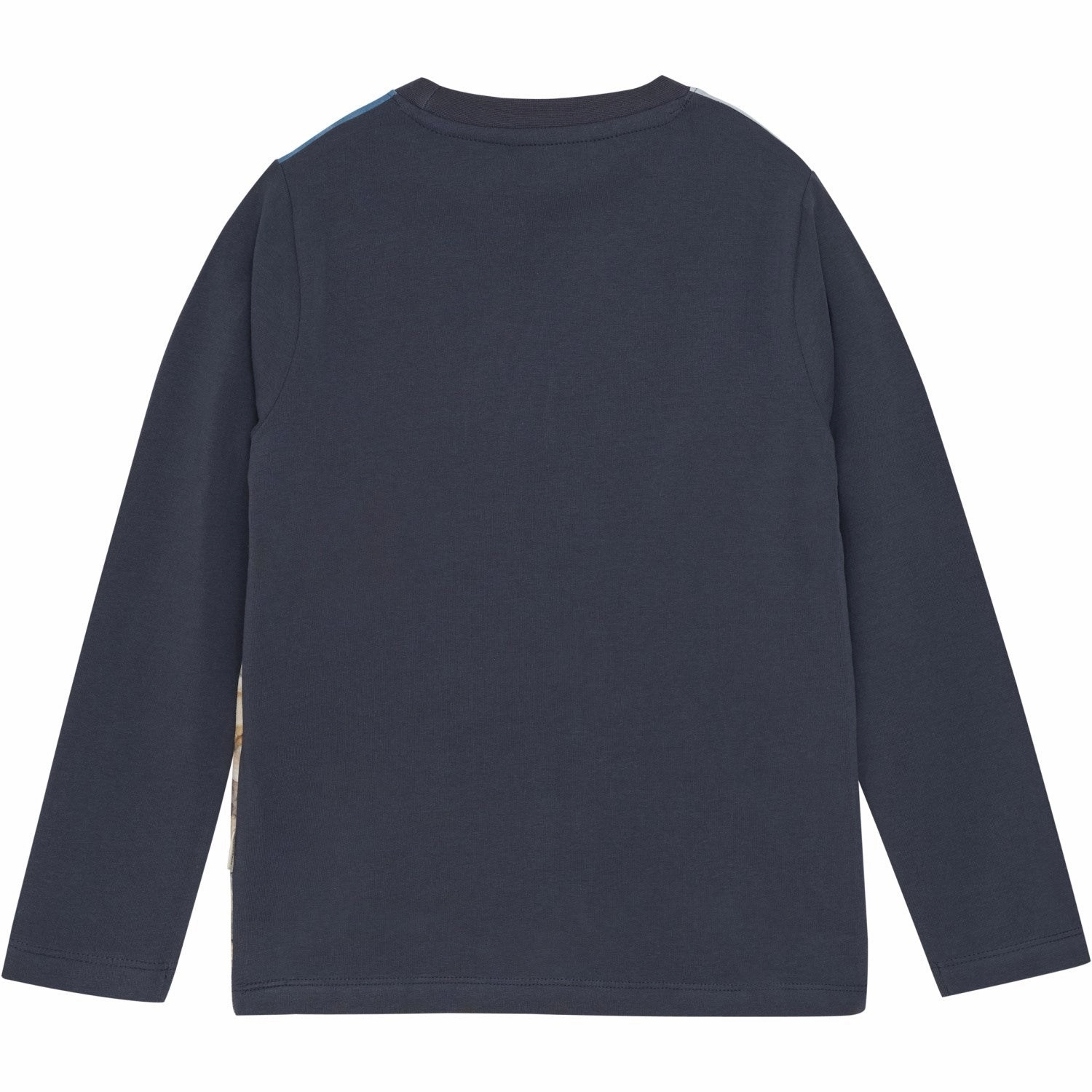 Minymo Blue Nights Blouse Contrast Stitch Coastal Vibes