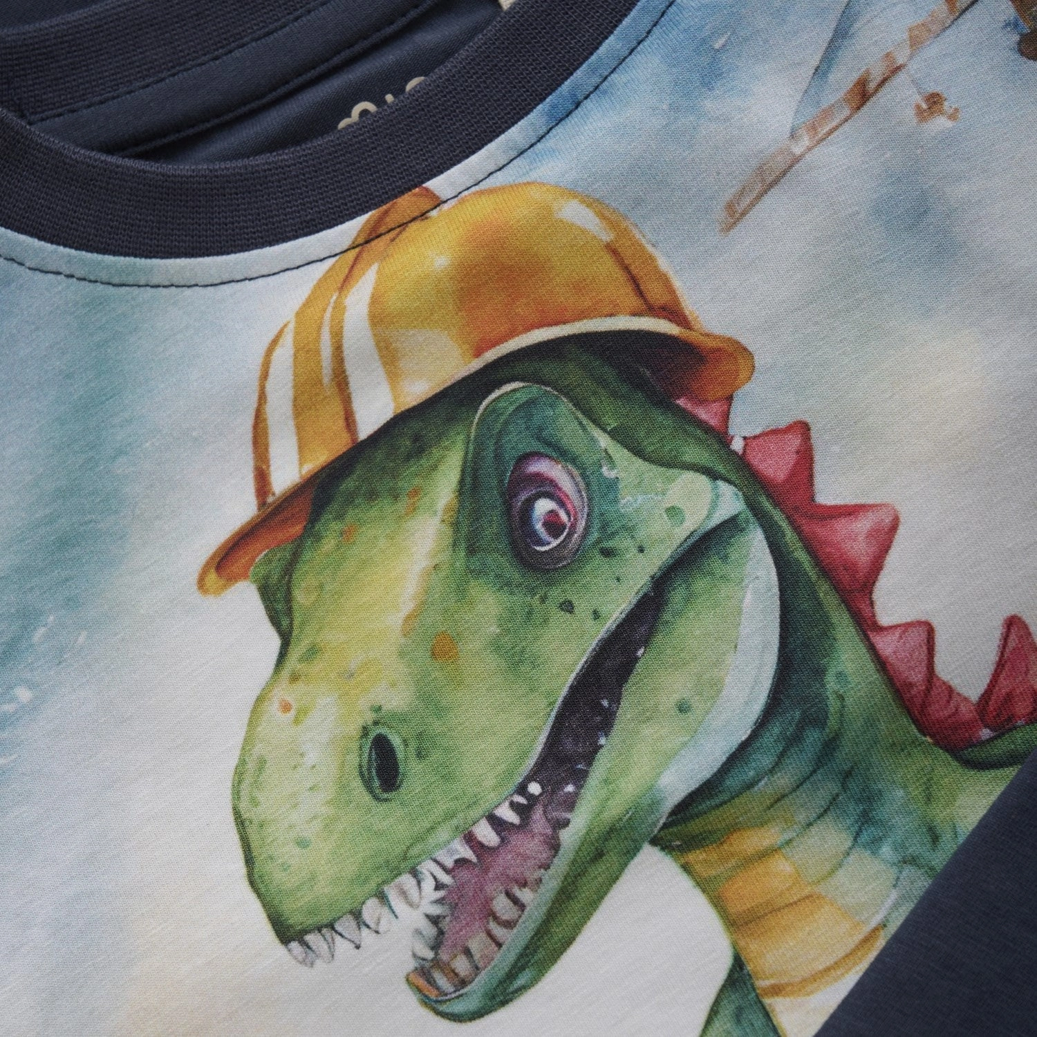 Layered Hemline Fashion-Forward Minymo Blue Nights Blouse