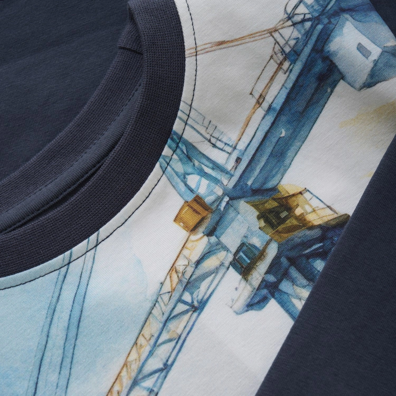 Reinforced Hems Seamless construction Minymo Blue Nights Blouse