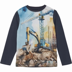 Minymo Blue Nights Blouse Non Iron Material