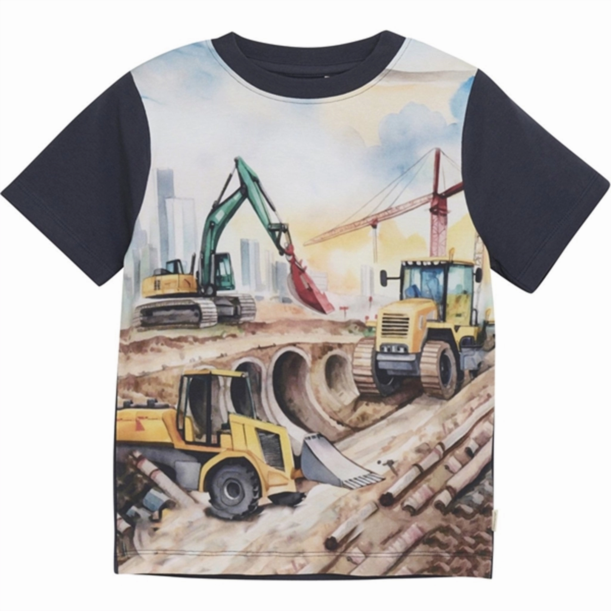 Minymo Blue Nights T-shirt NOOS Wrinkle Resistant Material