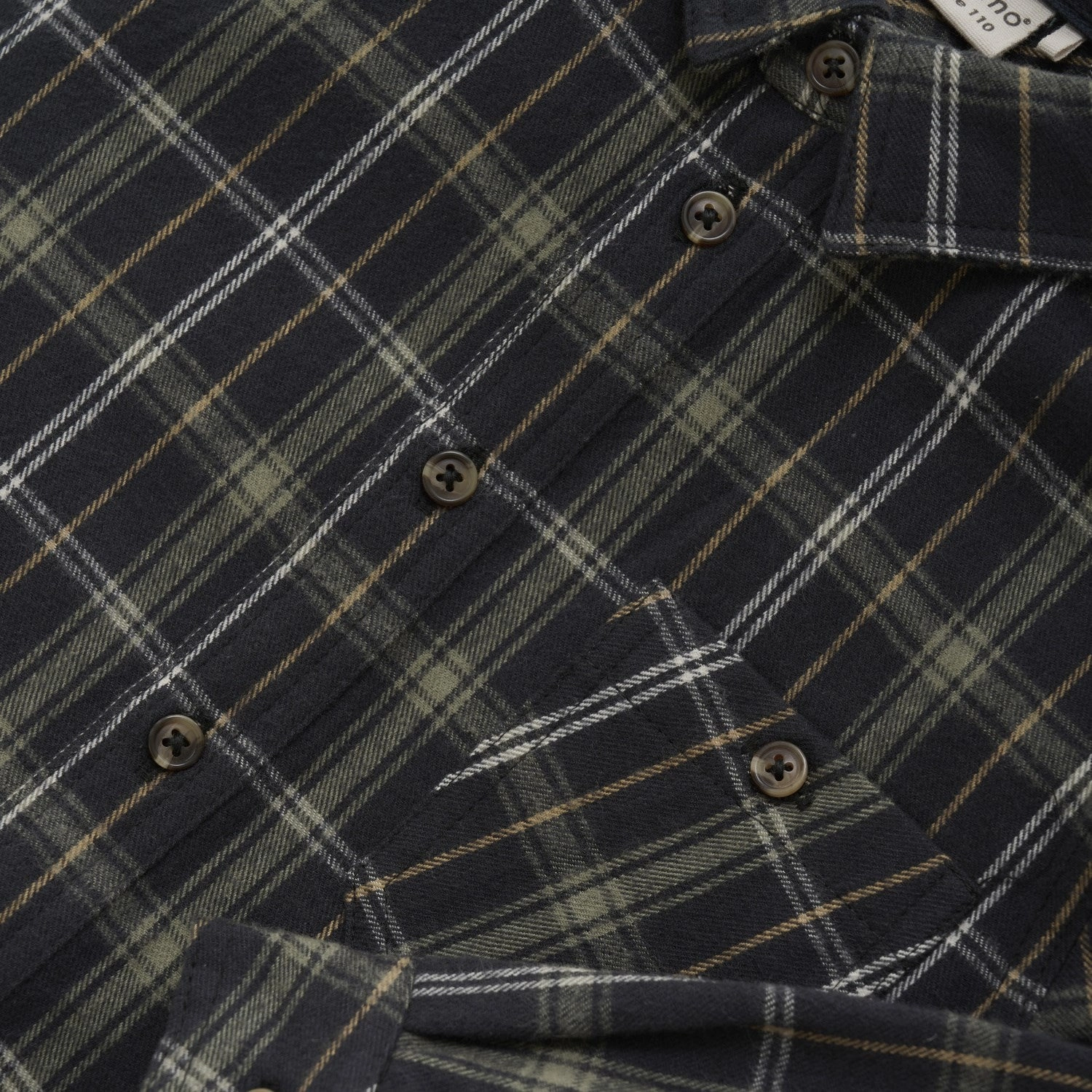 Minymo Dark Navy Shirt Check Multipocket Style