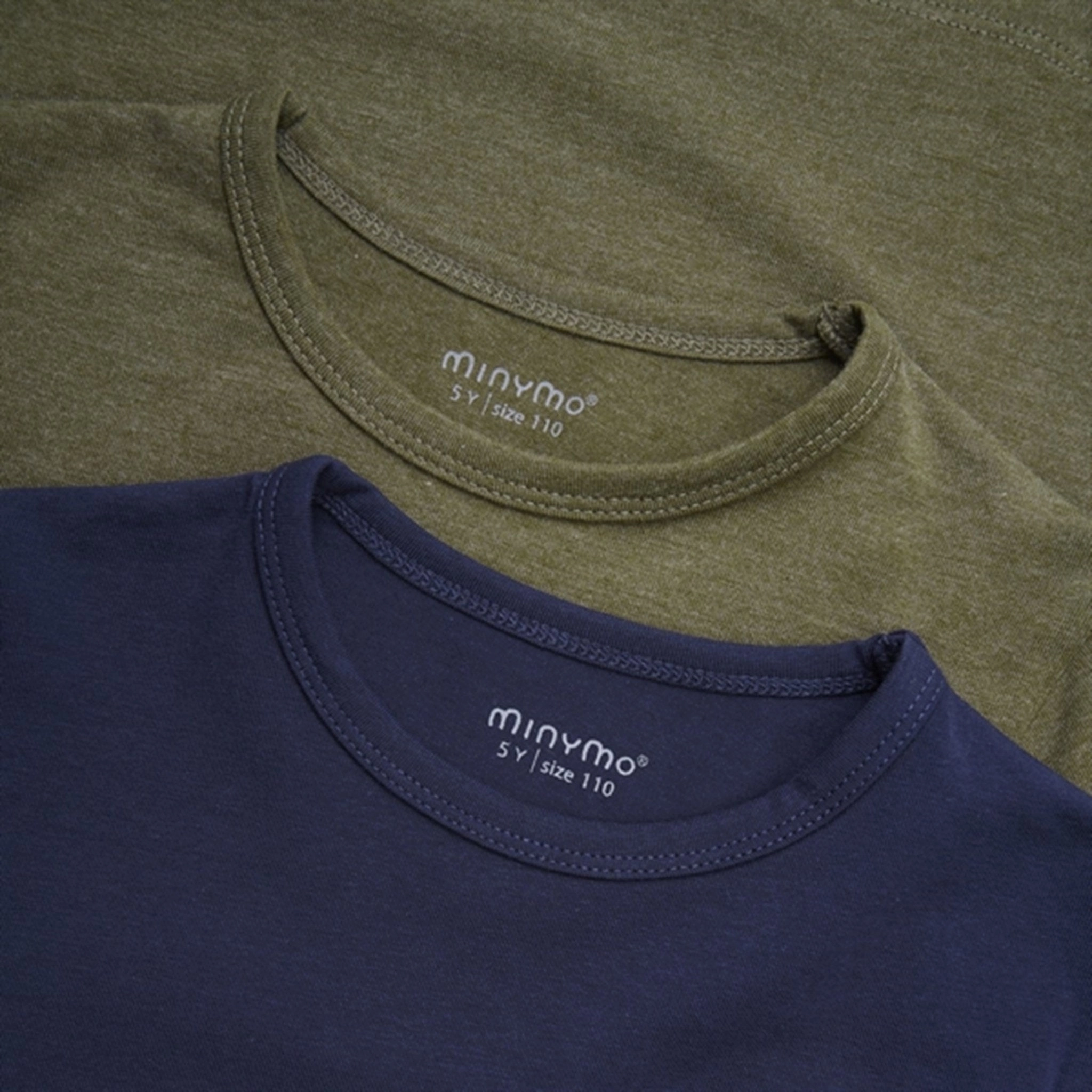 Holiday Style Minymo Dark Olive Blouse Basic 34 2-pack NOOS