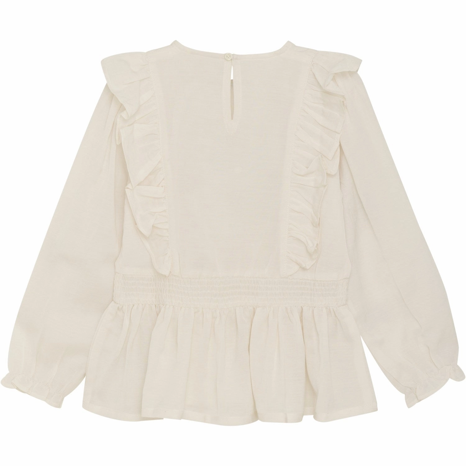 Anti Static Treatment Boho chic Minymo Eggnog Shirt Shiny