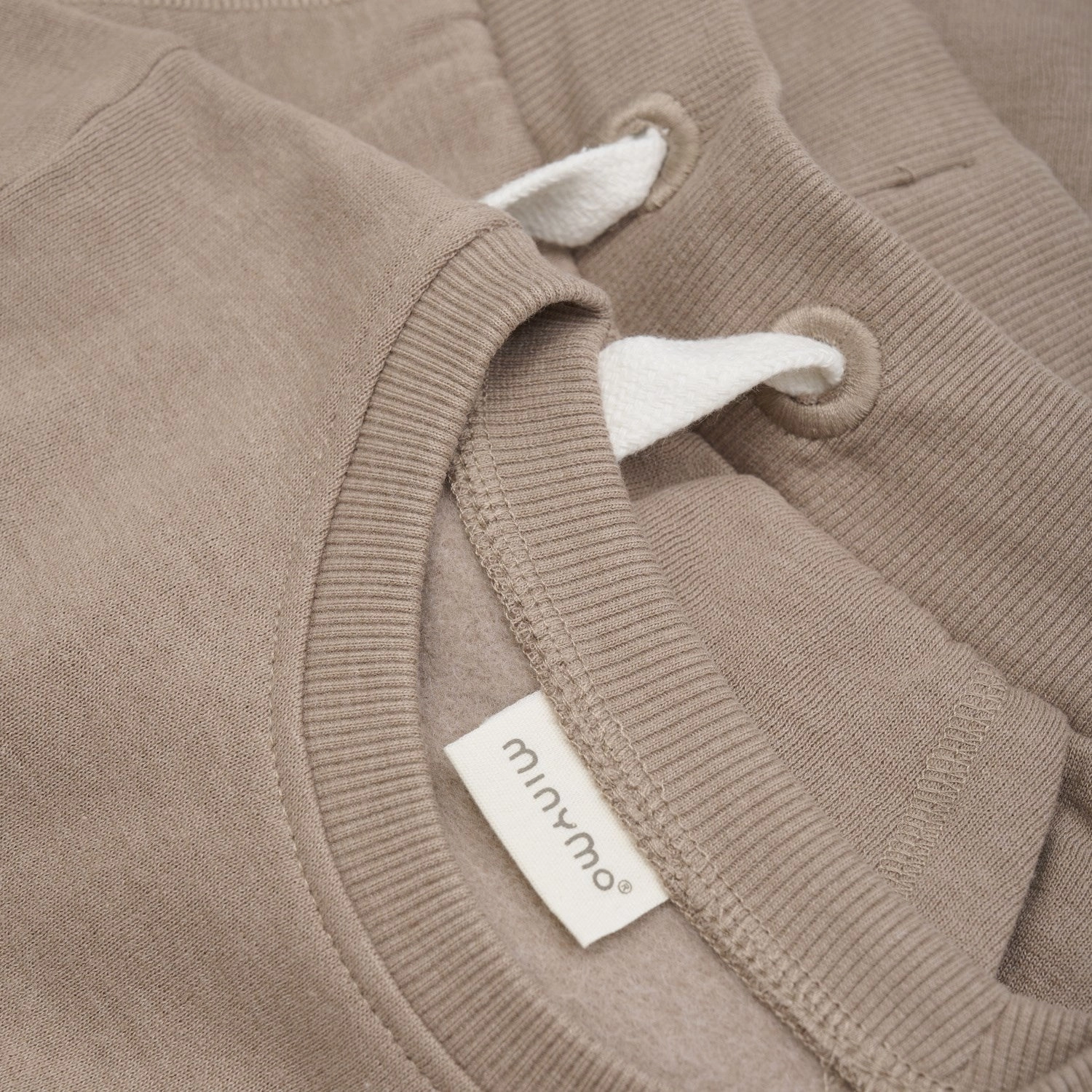 FourWay Stretch Fabric Minymo Fossil Sweat Set 2-pack