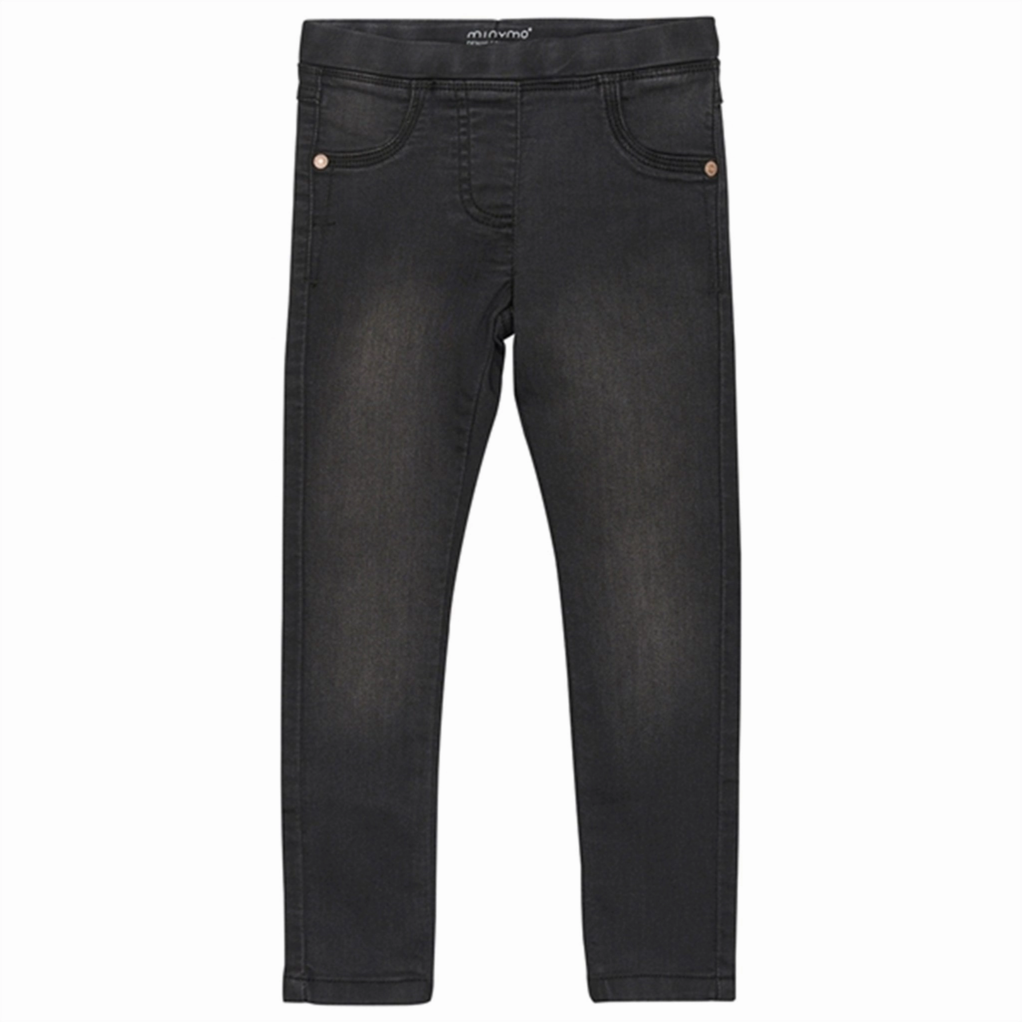 Weekend Warrior Earthy Travel Outfit Evening Stroll Minimalist Minymo Grey Black Jegging Stretch Slim Fit NOOS