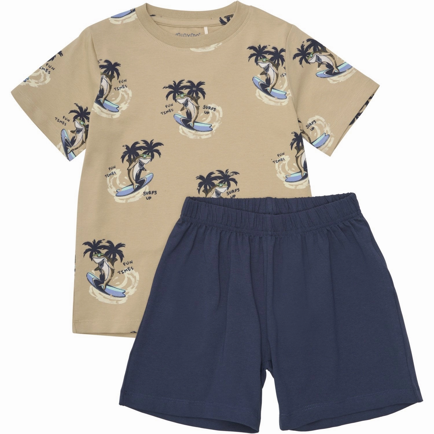 Minymo Incense T-Shirt   Shorts Set AOP Neutral Color