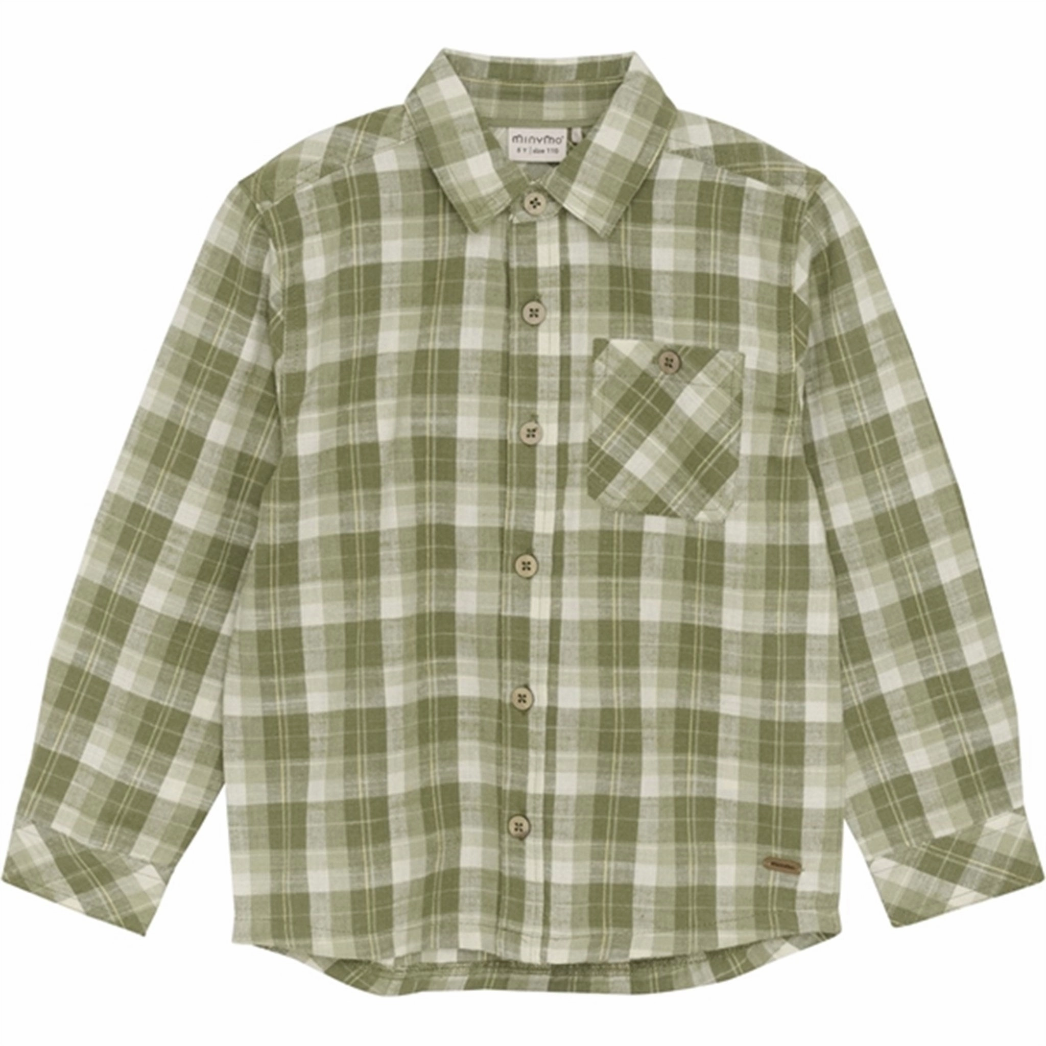 Networking Session Minymo Olivine Skjorte Check