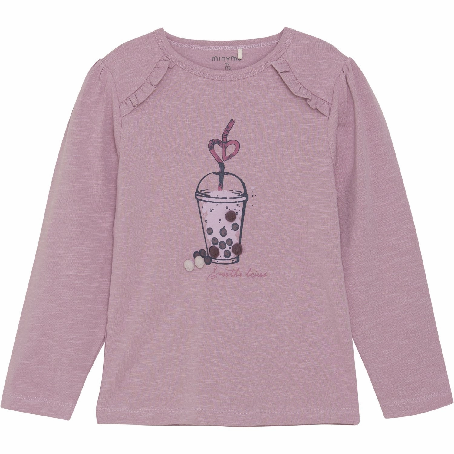 Minymo Orchid Haze Blouse All Purpose Weave Design Sweat-Absorbing