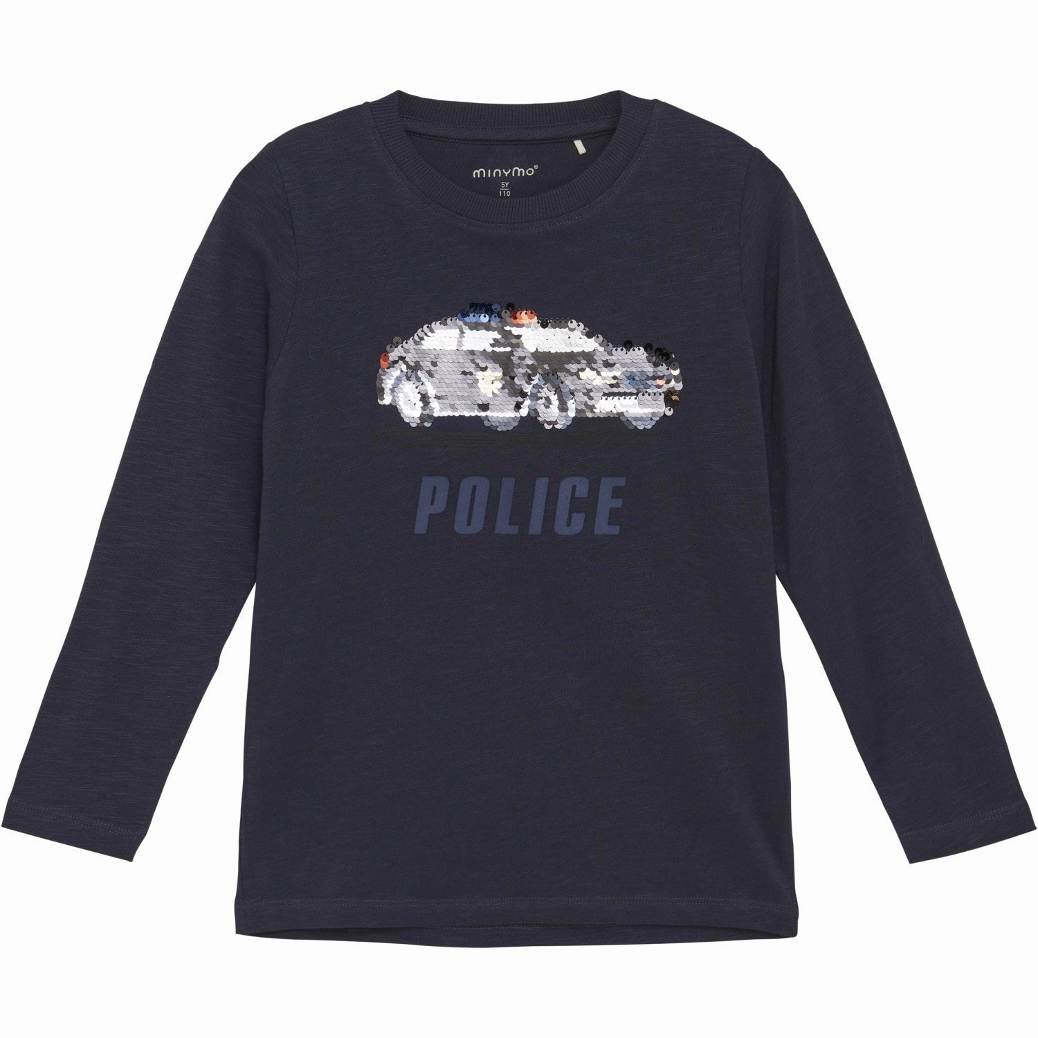 Minymo Parisian Night T-Shirt Ls Retro Vibe High Density Weave