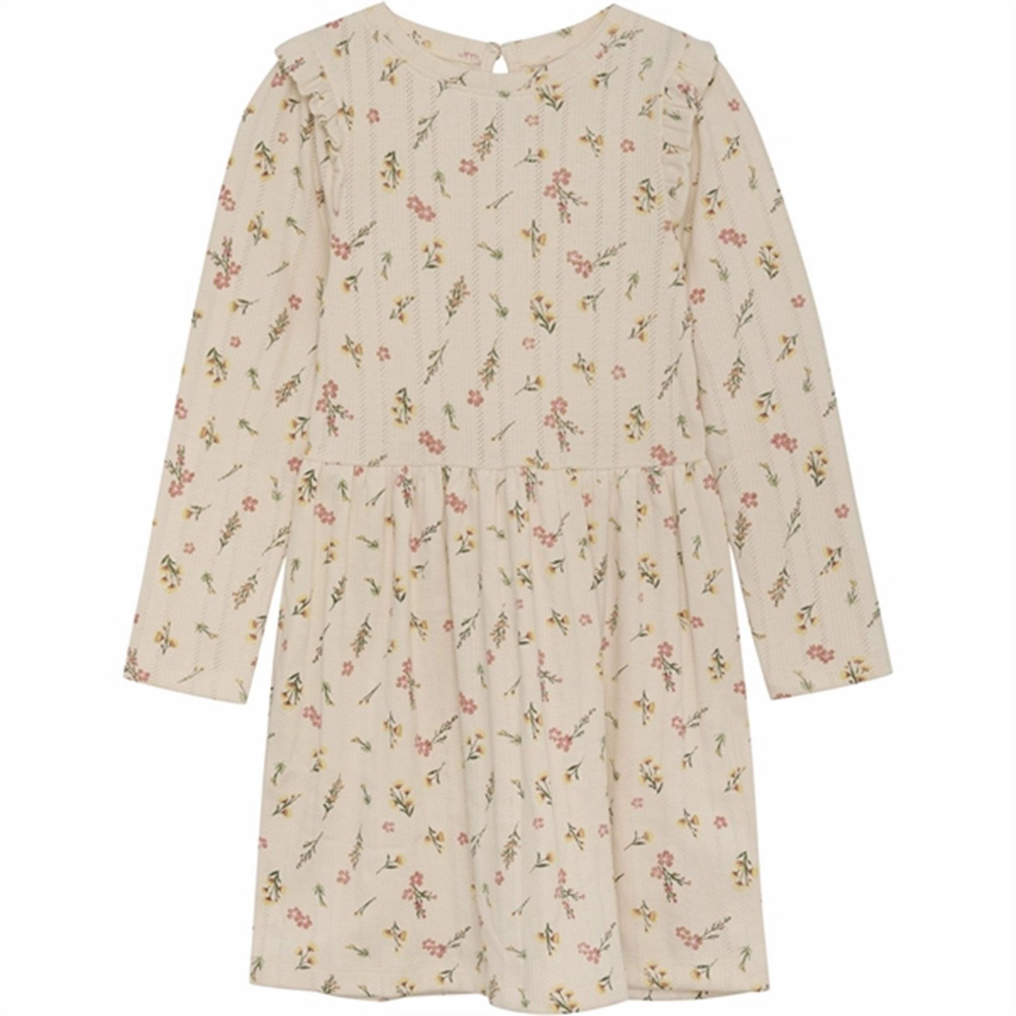 Chic boho dress Minymo Pink Champagne Kjole AOP Pointell