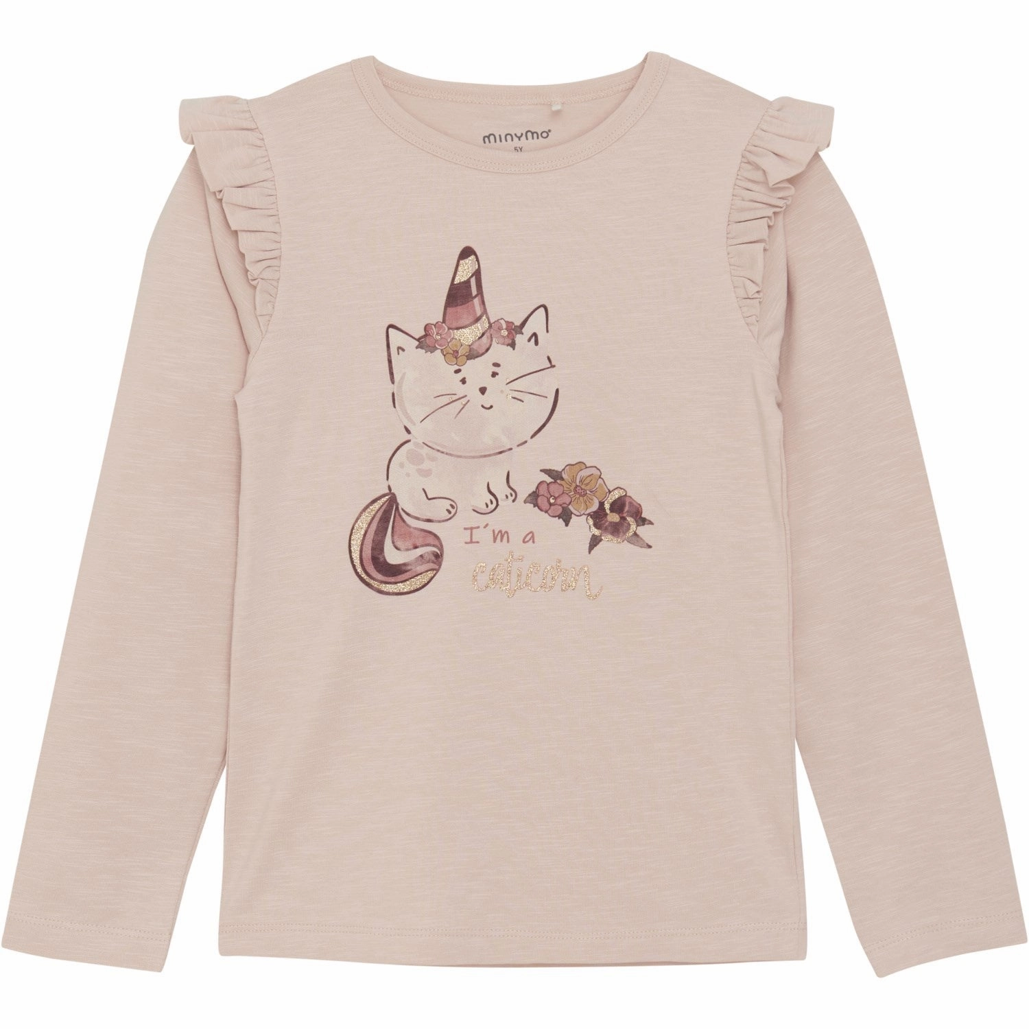 Minymo Sepia Rose Blouse Anti Cling Fabric