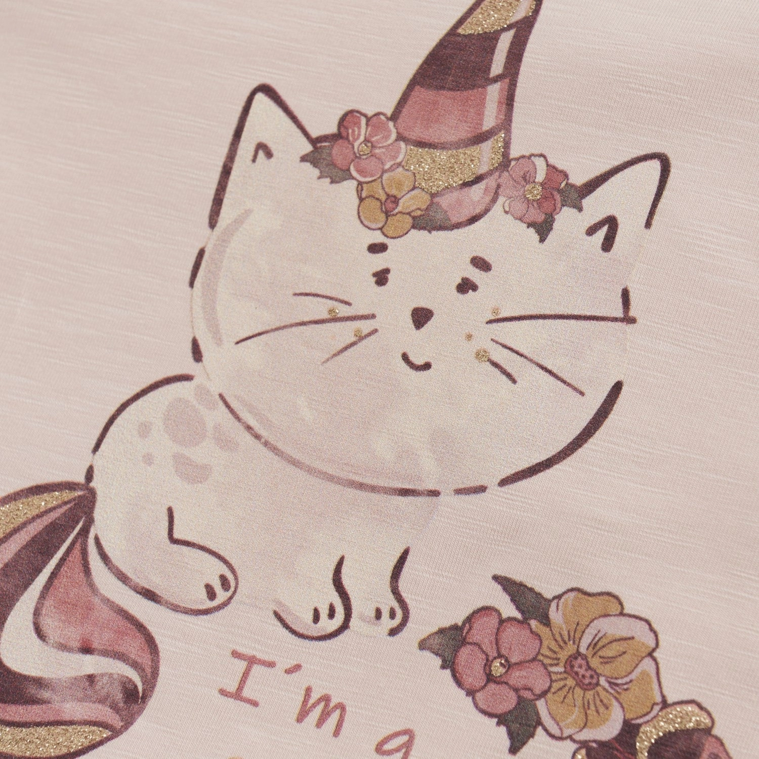 Minymo Sepia Rose Blouse Ethical production Metallic Finish